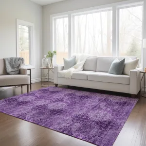Machine Washable Indoor/ Outdoor Vintage Medallions Chantille Rug