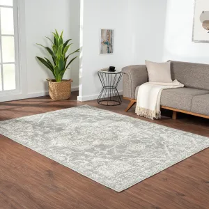 Madison Park Caroline Distressed Medallion Woven Area Rug