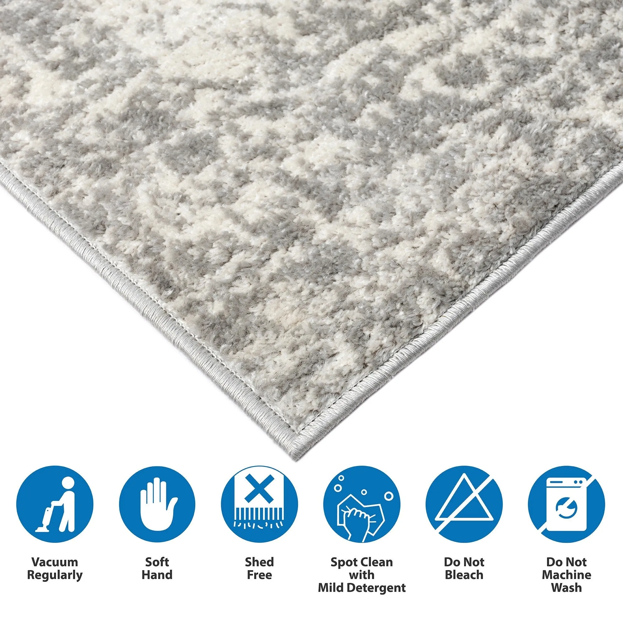 Madison Park Caroline Distressed Medallion Woven Area Rug