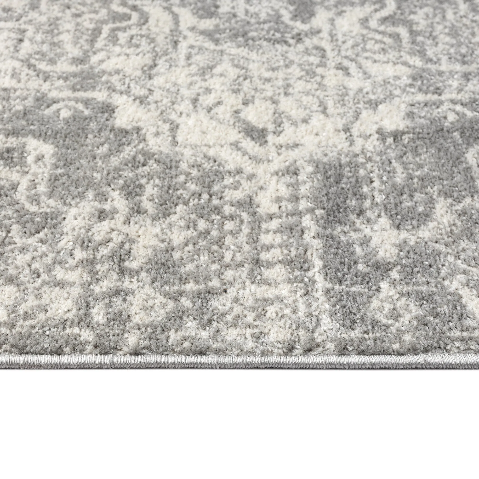 Madison Park Caroline Distressed Medallion Woven Area Rug
