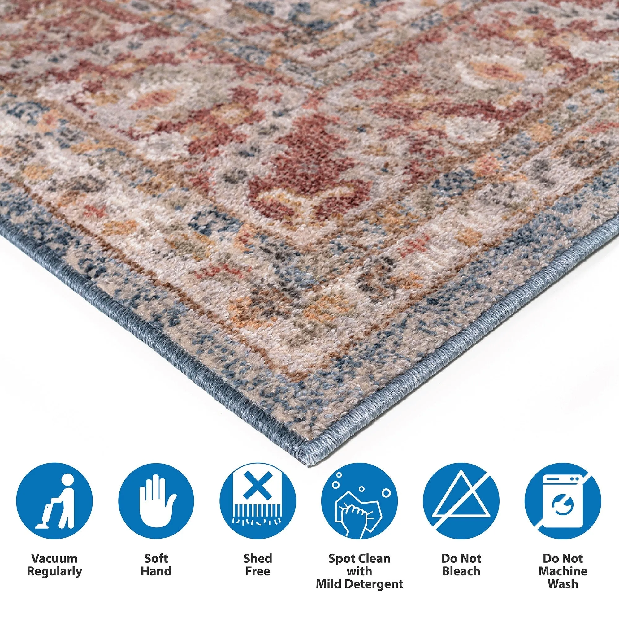 Madison Park Kendra Persian Bordered Traditional Woven Area Rug