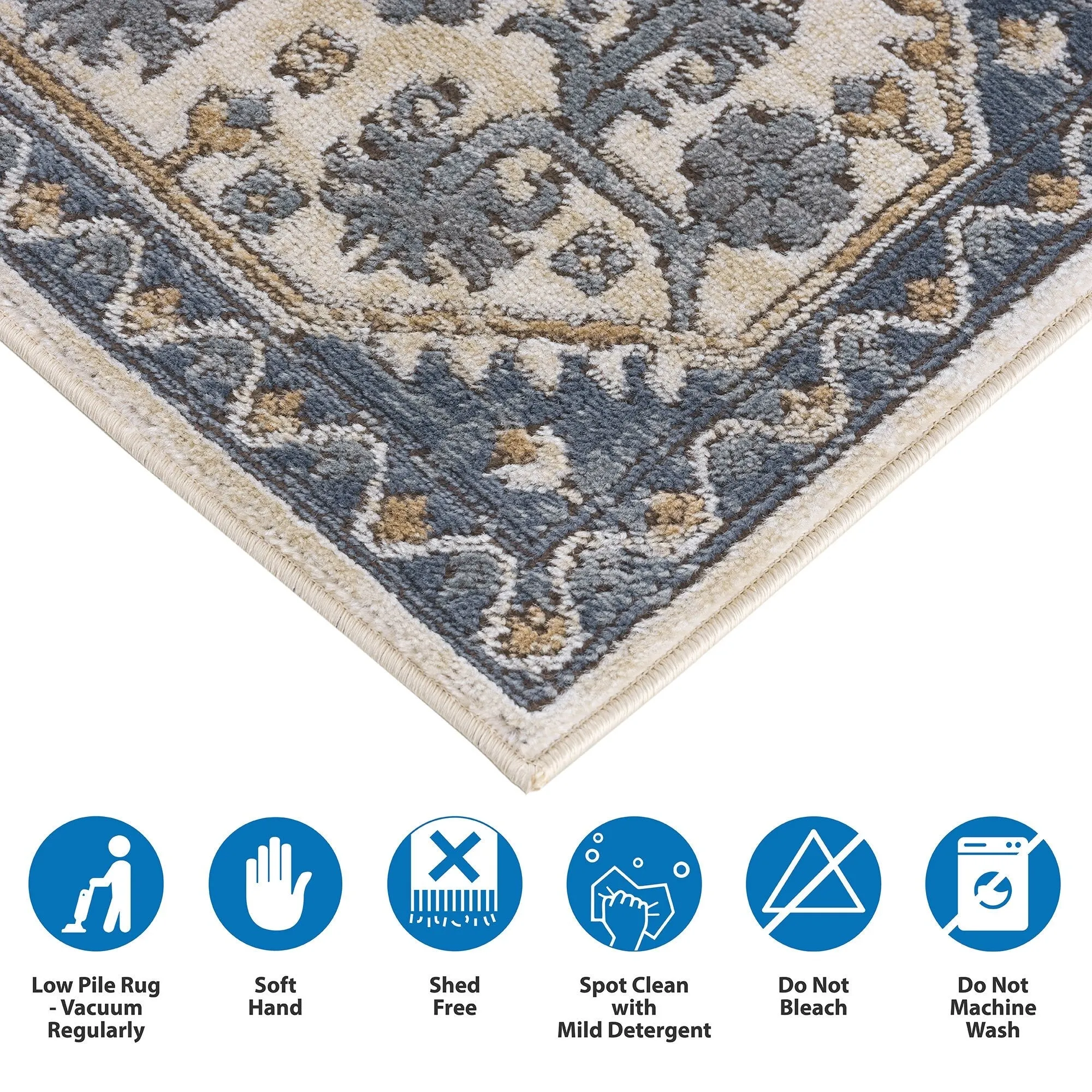 Madison Park Mila Tiled Border Area Rug