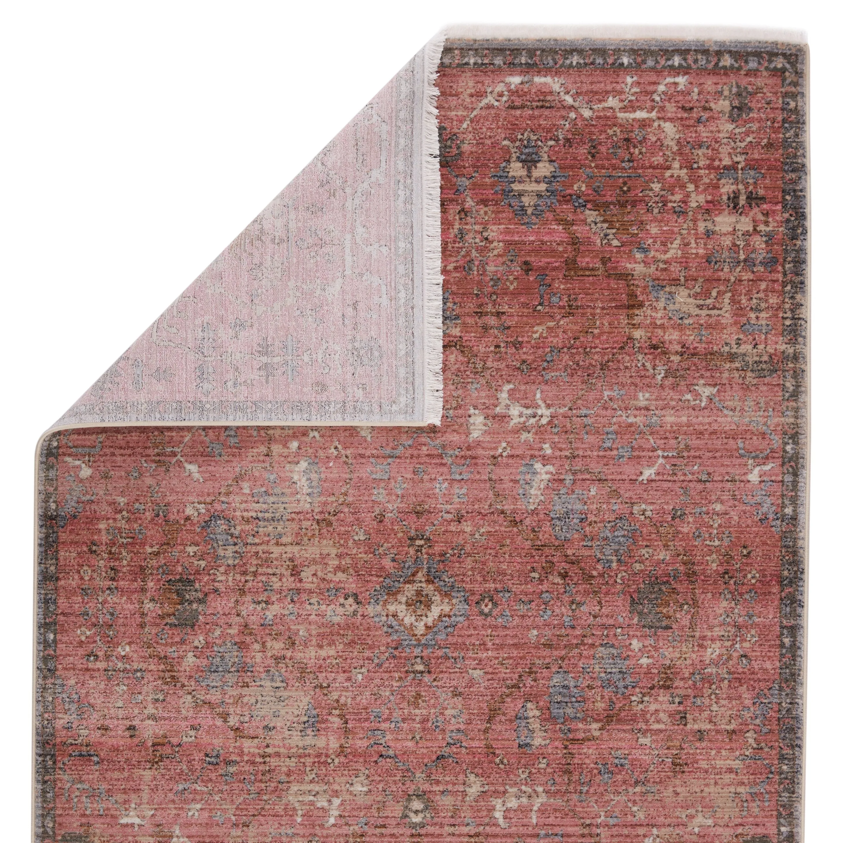 Marcella Oriental Pink/ Gray Area Rug
