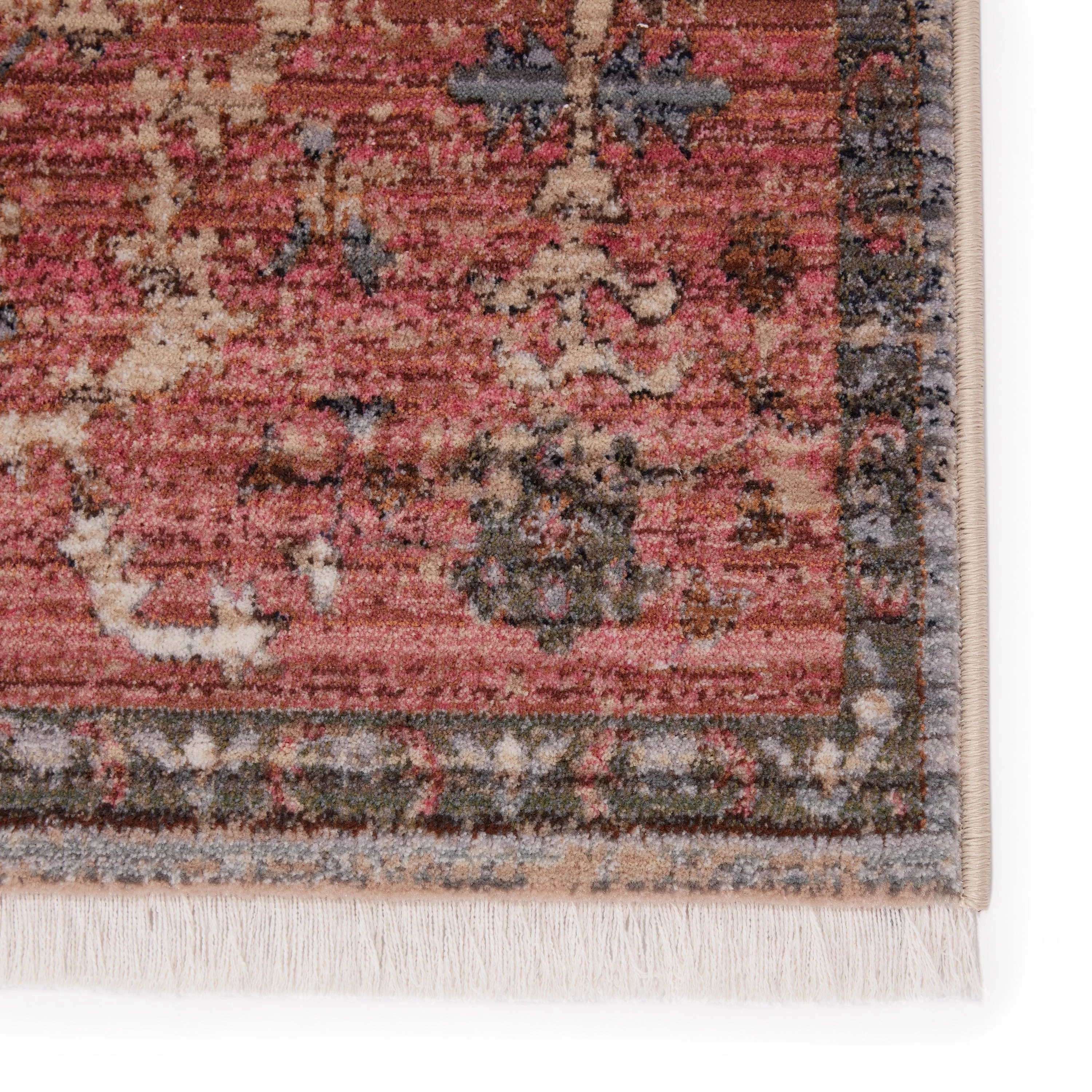 Marcella Oriental Pink/ Gray Area Rug