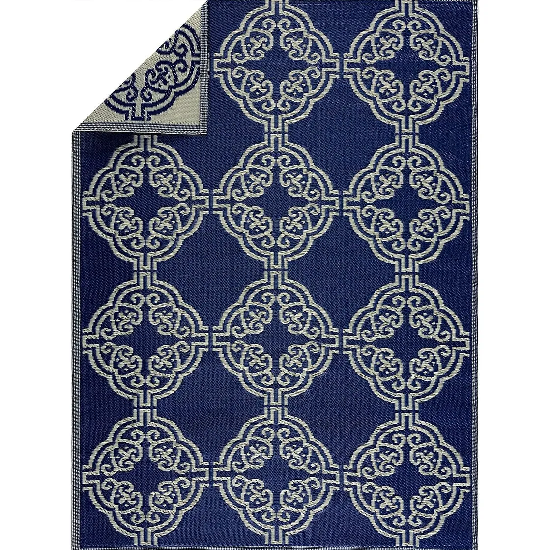 Marrakech Lightweight Reversible Recycled Plastic Outdoor Floor Mat/Rug