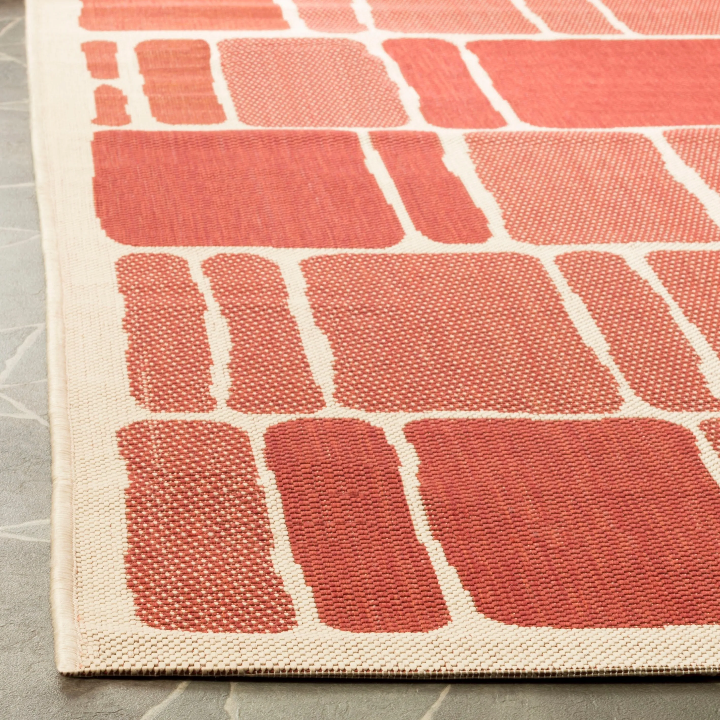 Martha Stewart by SAFAVIEH Blocks Indoor/ Outdoor Waterproof Rug