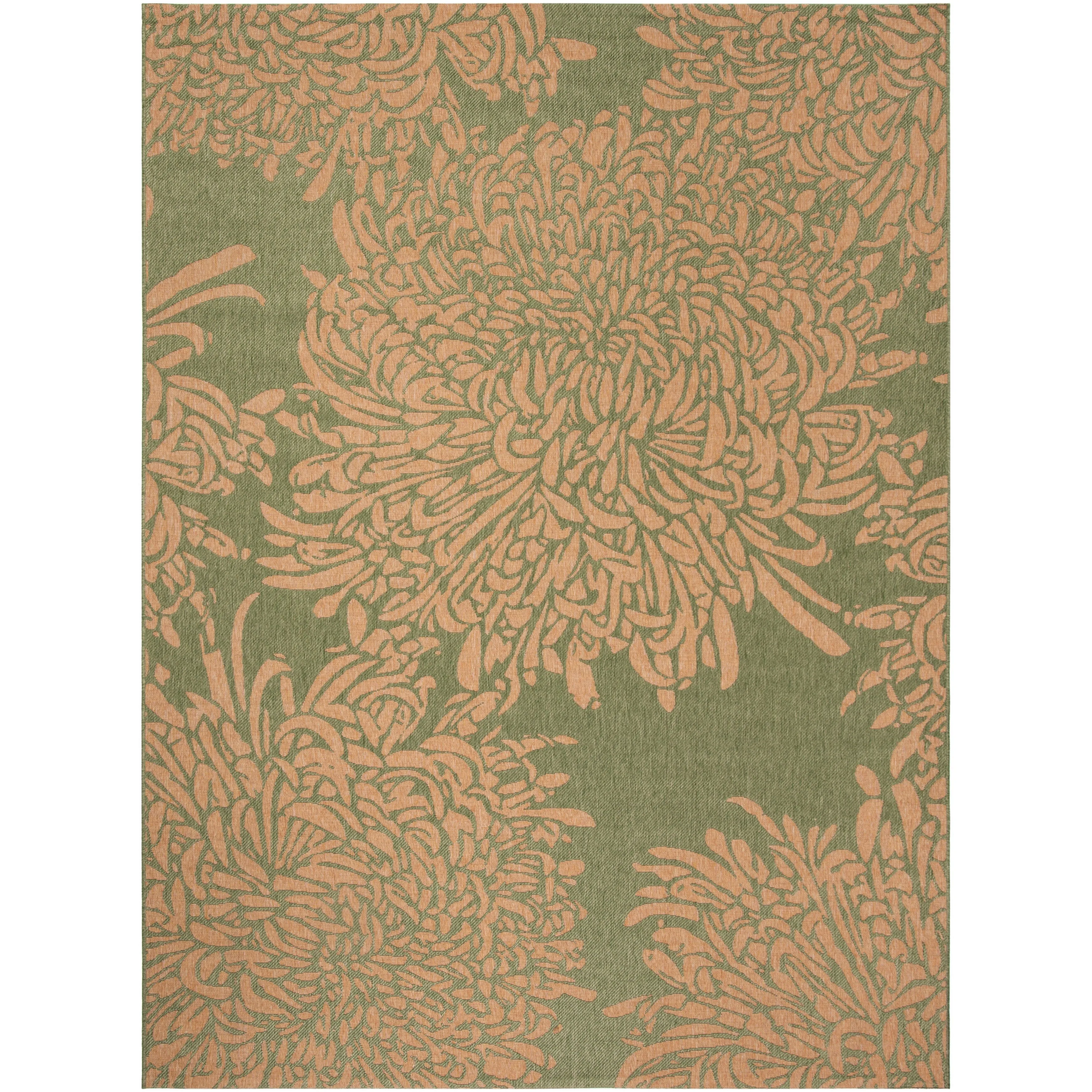 Martha Stewart by SAFAVIEH Chrysanthemum Indoor/ Outdoor Waterproof Rug