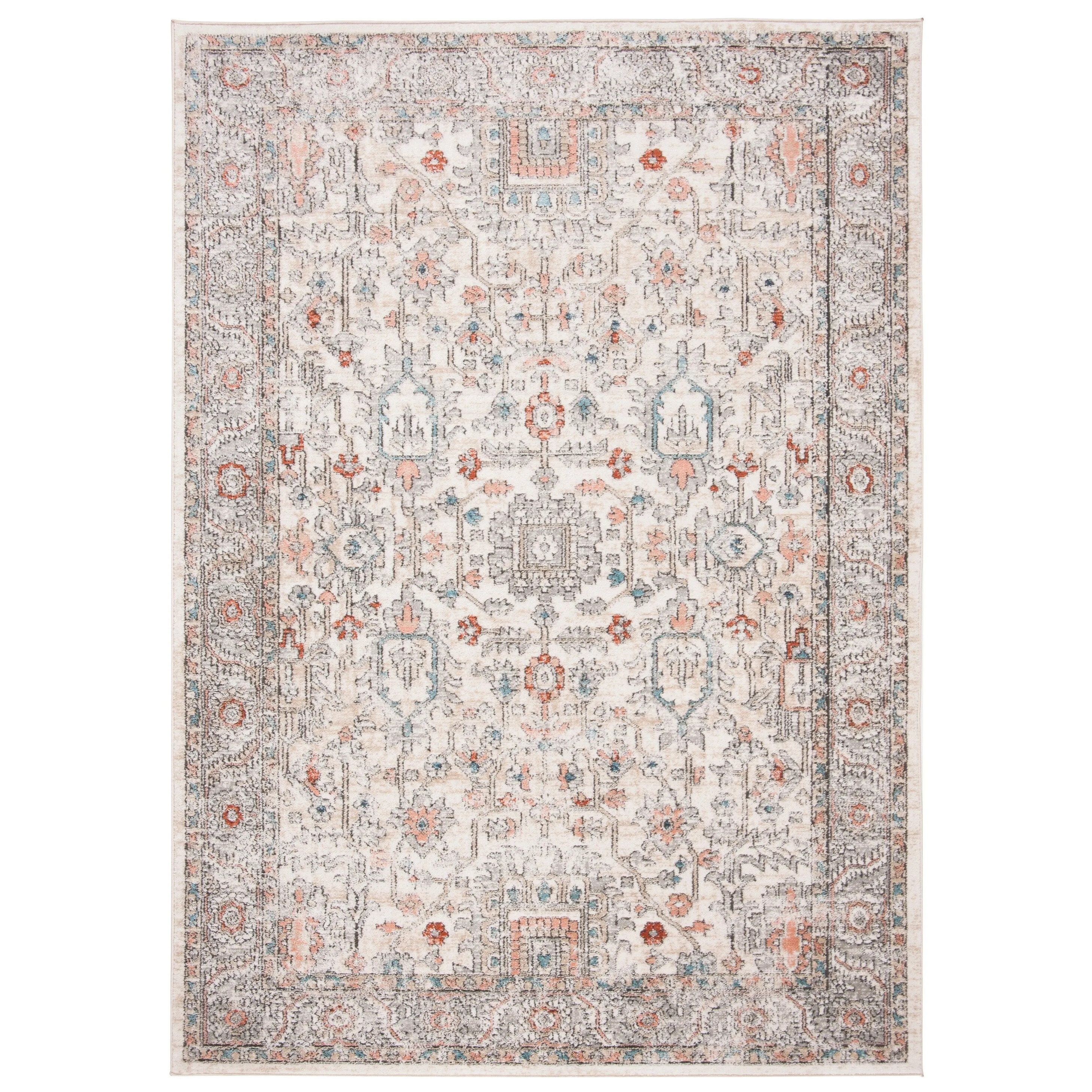Martha Stewart by SAFAVIEH Kwang Vintage Oriental Rug - Grey/Ivory - 5' 1 x 7' 6