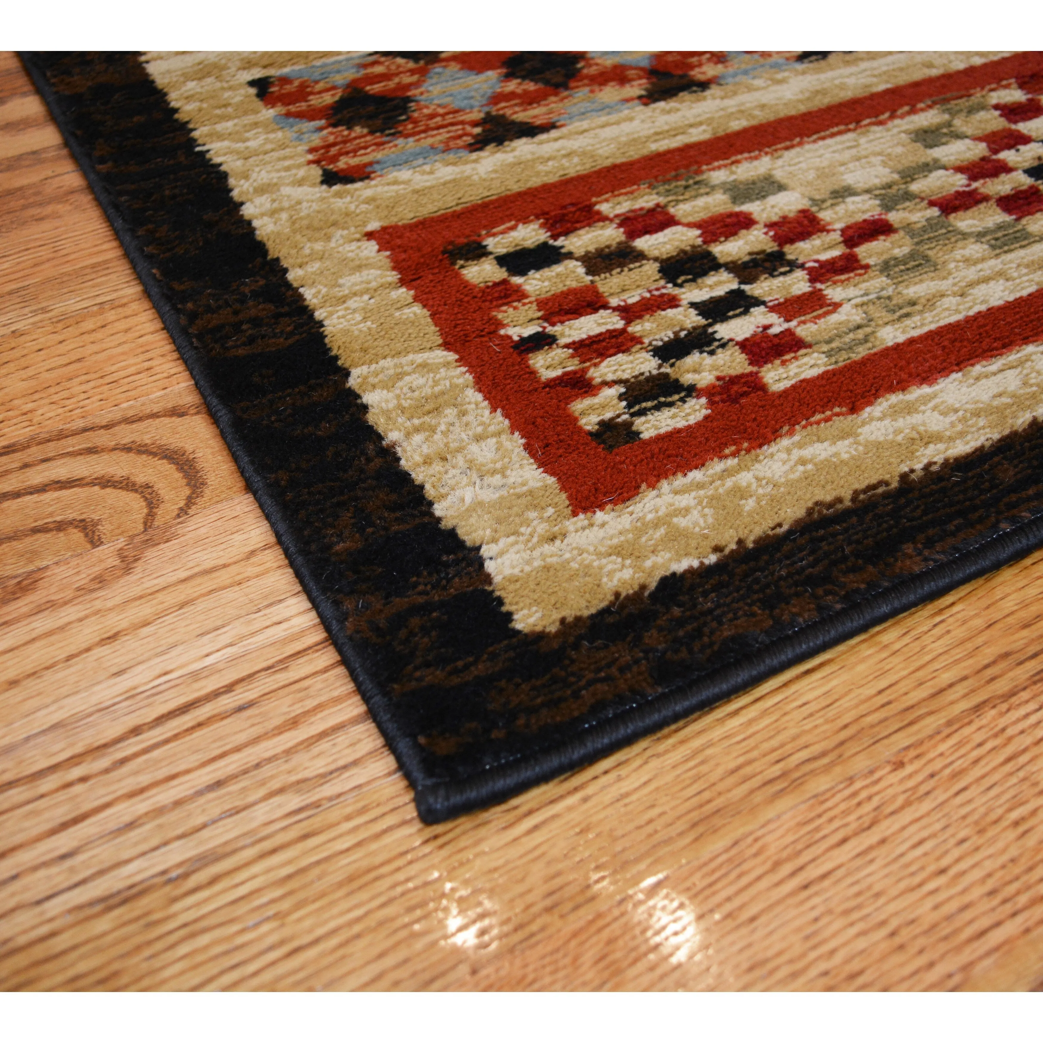 Mayberry Rugs Aspen Multi Lodge Bear Area Rug