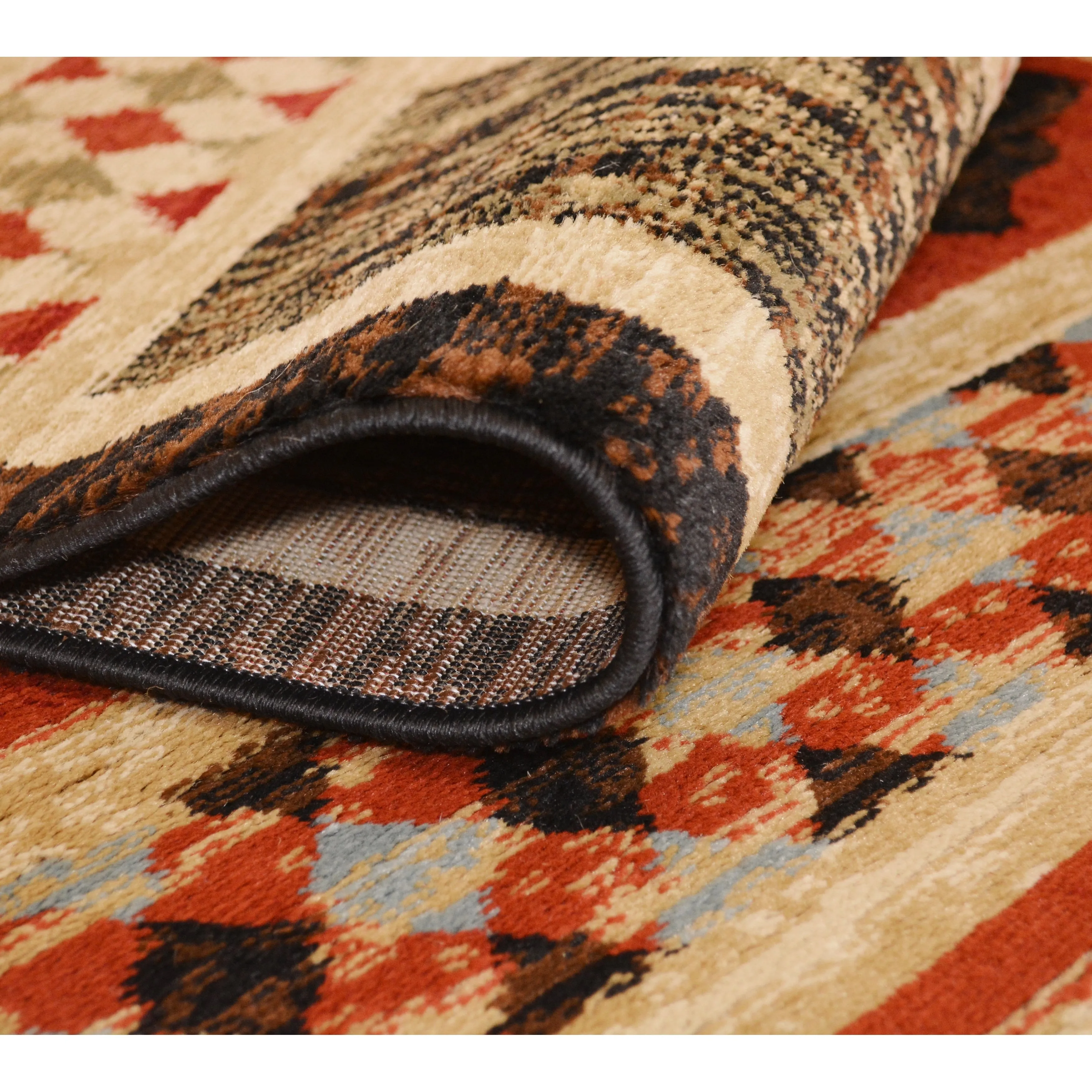 Mayberry Rugs Aspen Multi Lodge Bear Area Rug