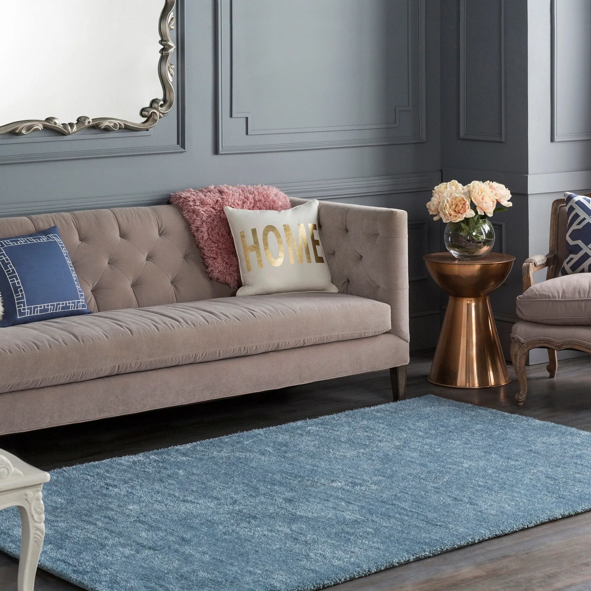 Meticulously Woven Nueve Polyester Rug