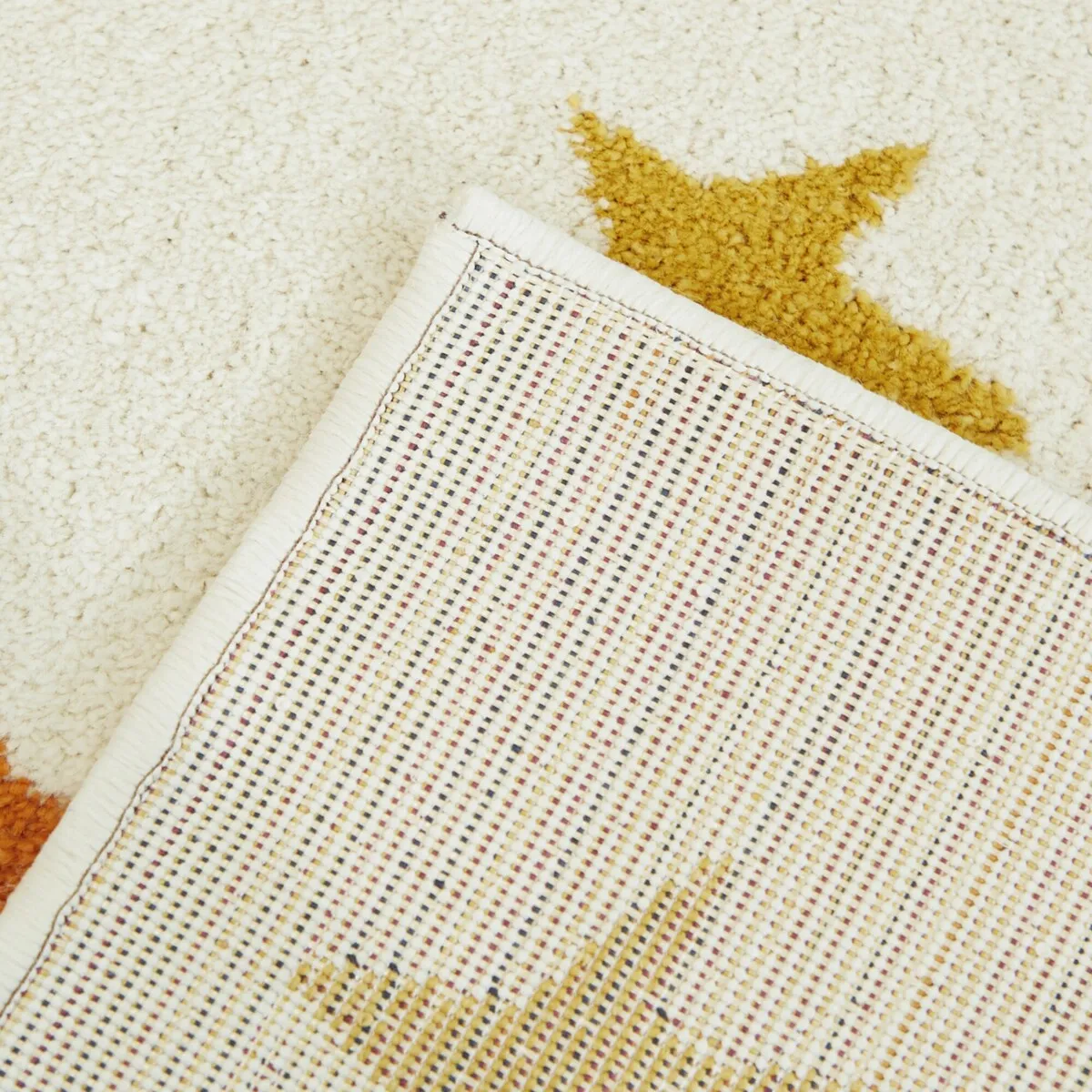 Mod-Tod Rainbow Stars Kids Area Rug
