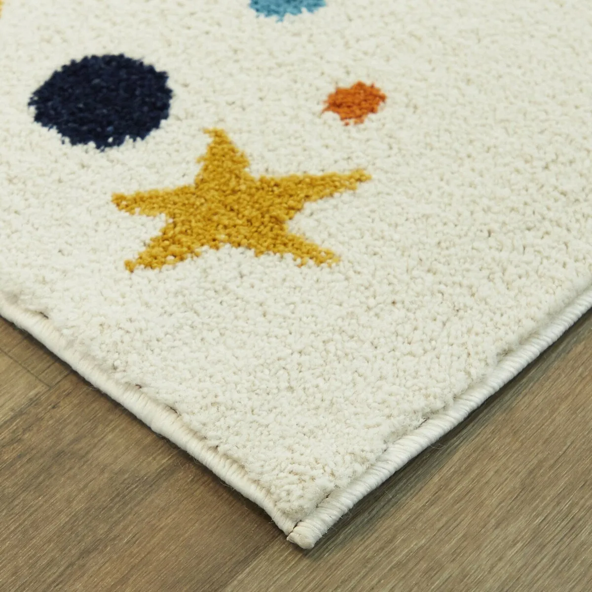 Mod-Tod Rainbow Stars Kids Area Rug