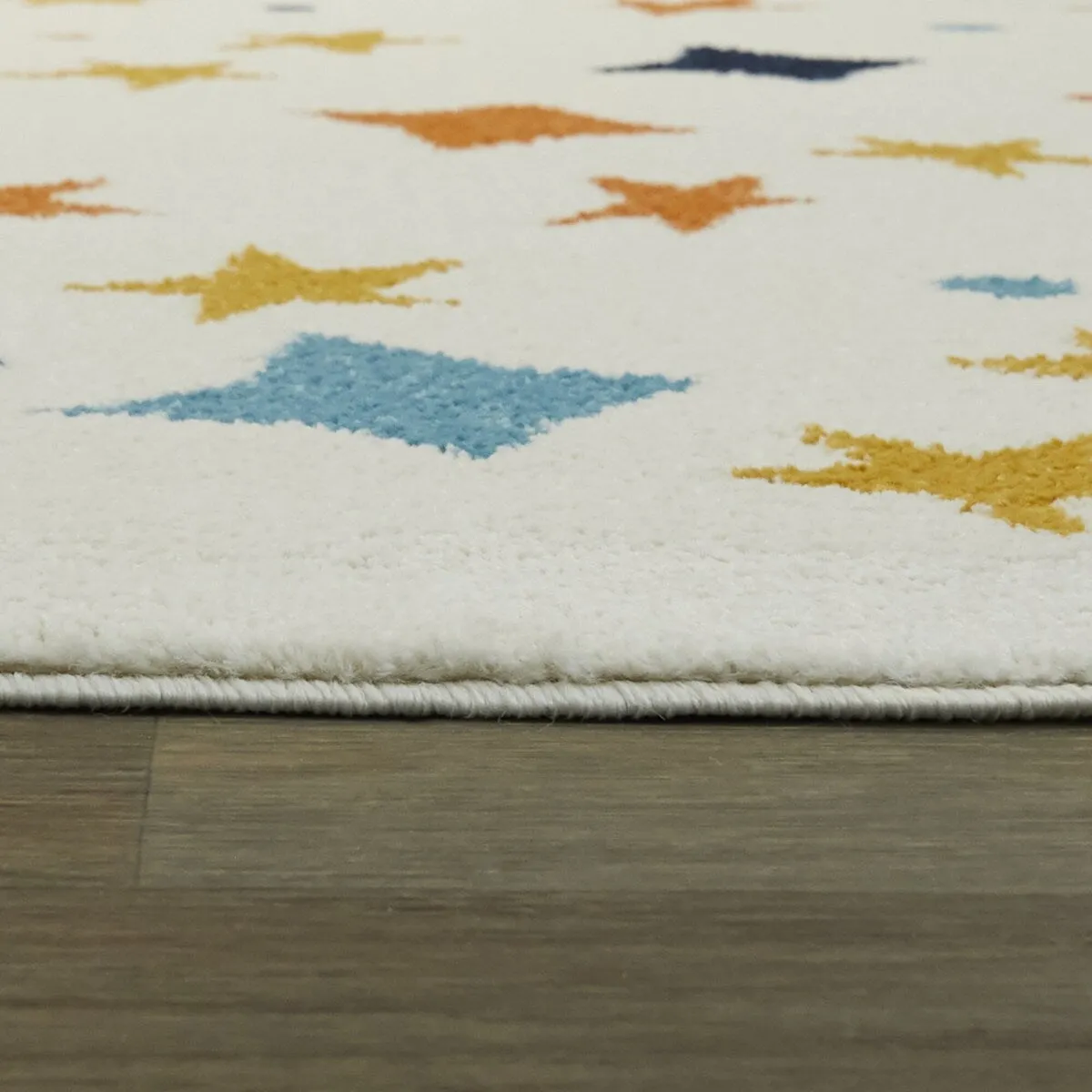 Mod-Tod Rainbow Stars Kids Area Rug