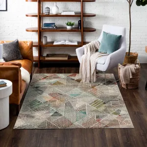 Mohawk Home Cantu Geometric Striped Contemporary Area Rug