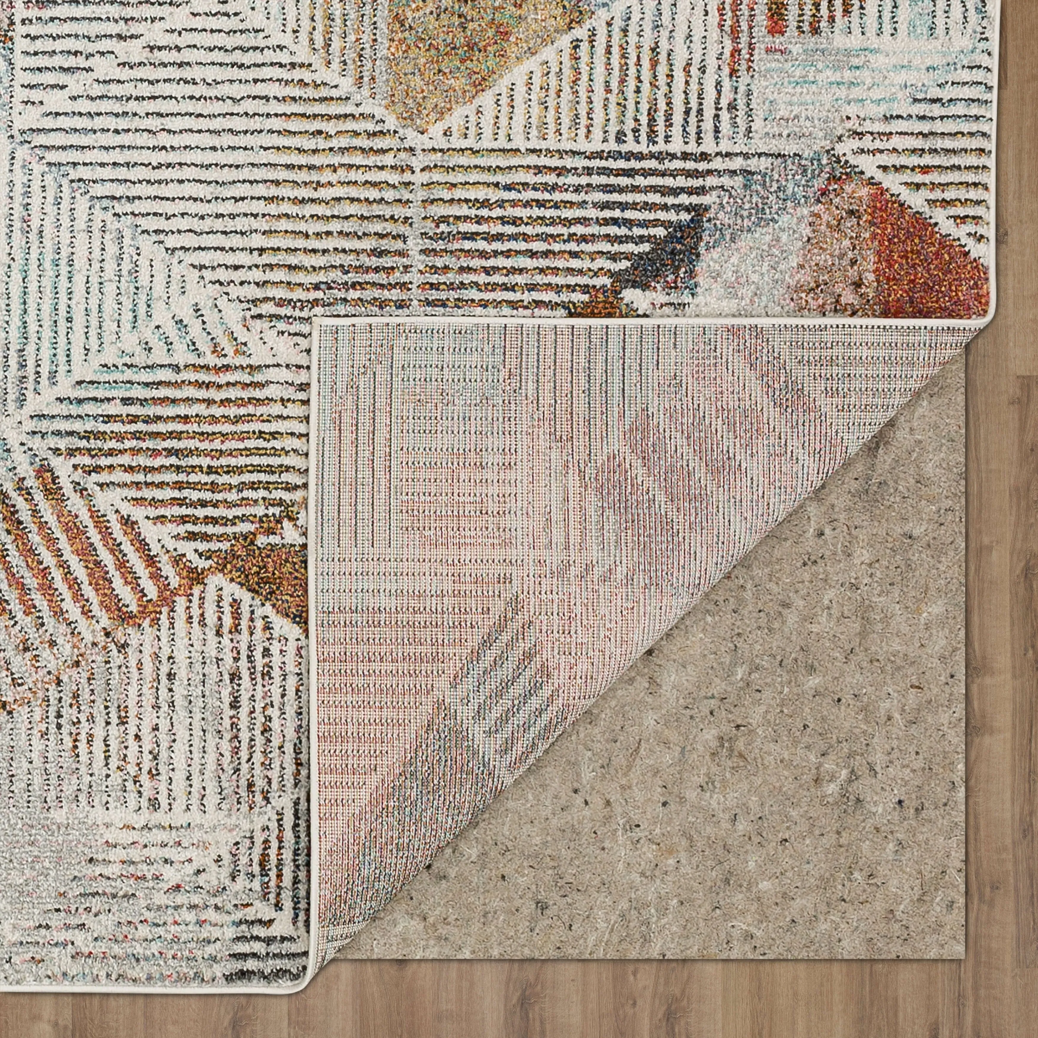 Mohawk Home Cantu Geometric Striped Contemporary Area Rug