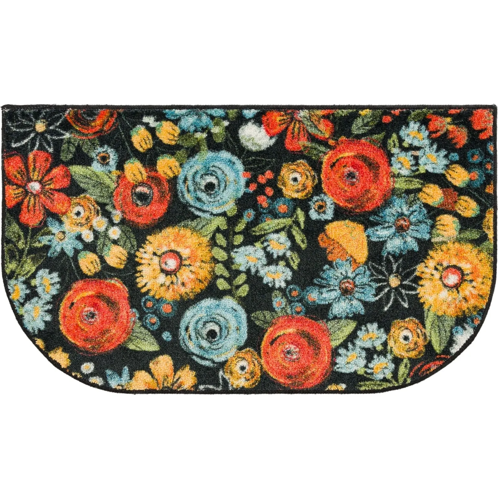 Mohawk Home Chalkboard Flower Accent Kitchen Mat