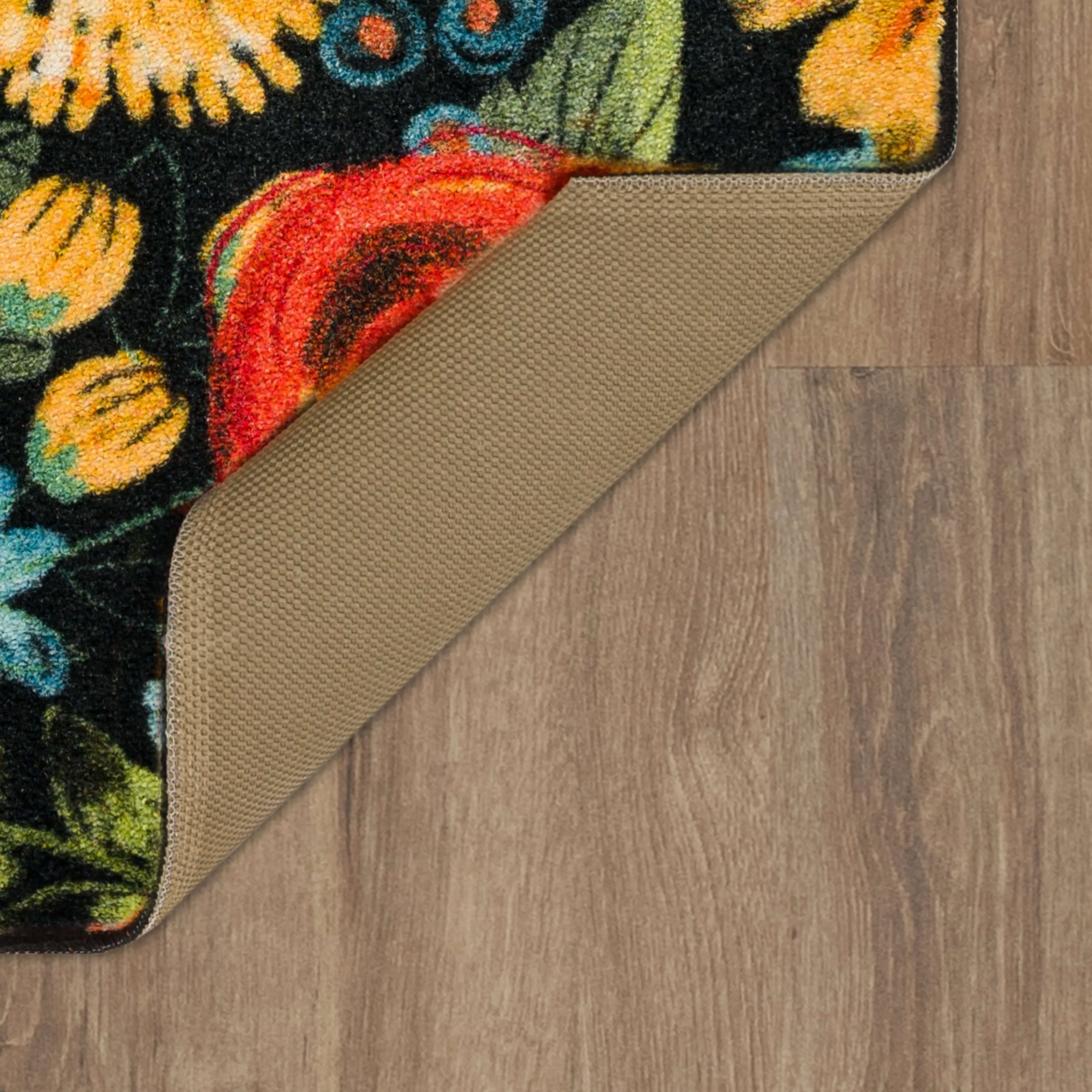 Mohawk Home Chalkboard Flower Accent Kitchen Mat