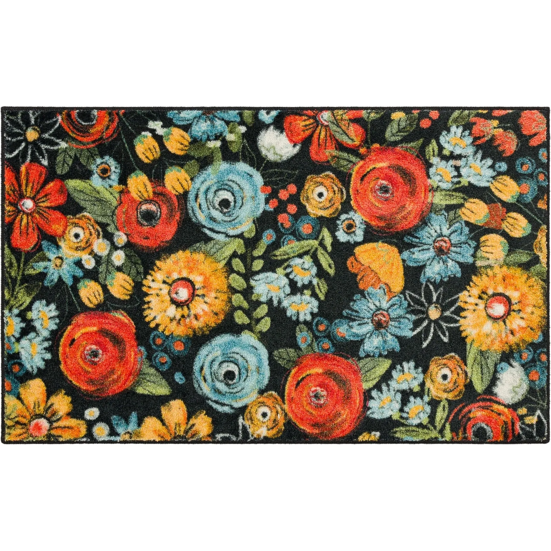 Mohawk Home Chalkboard Flower Accent Kitchen Mat