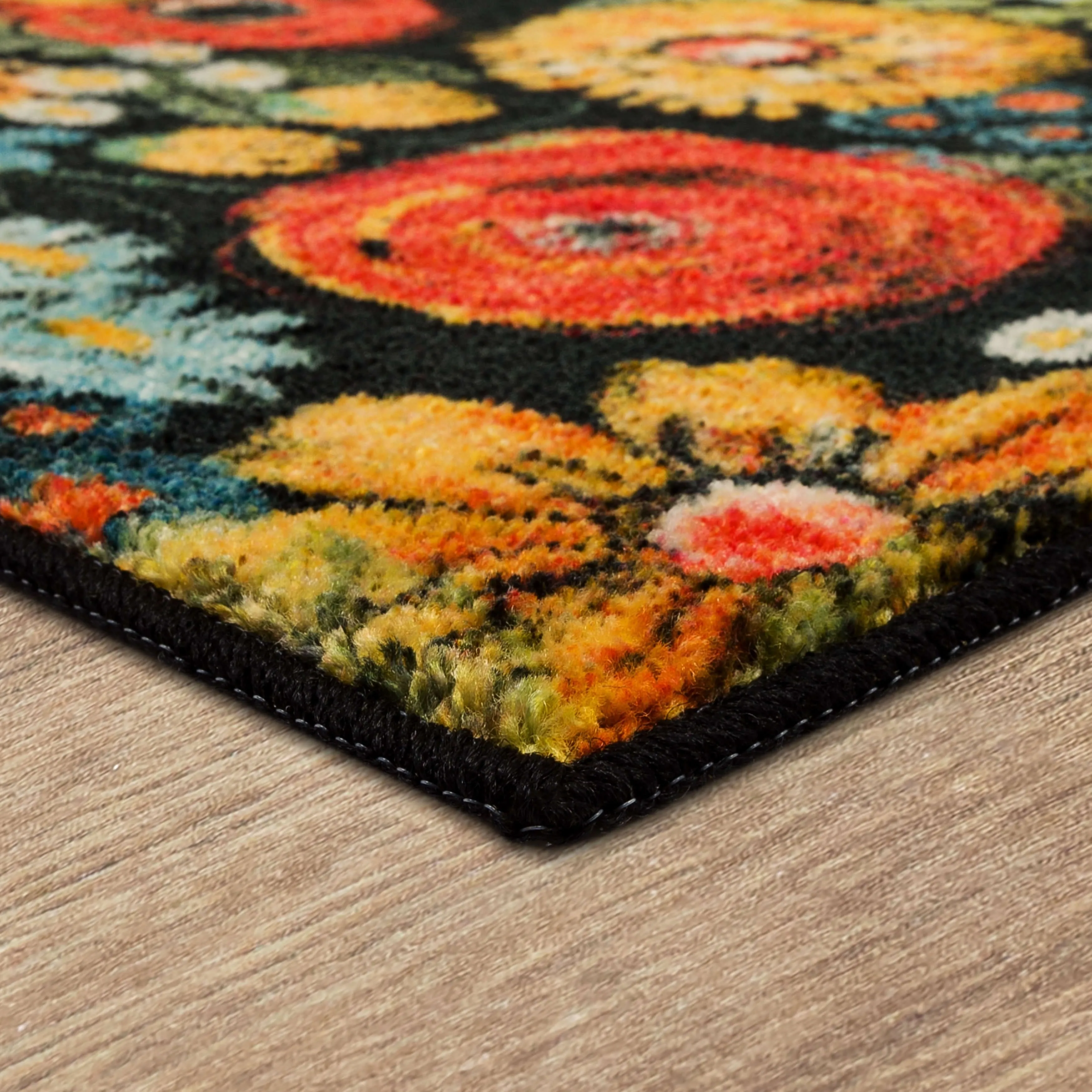 Mohawk Home Chalkboard Flower Accent Kitchen Mat