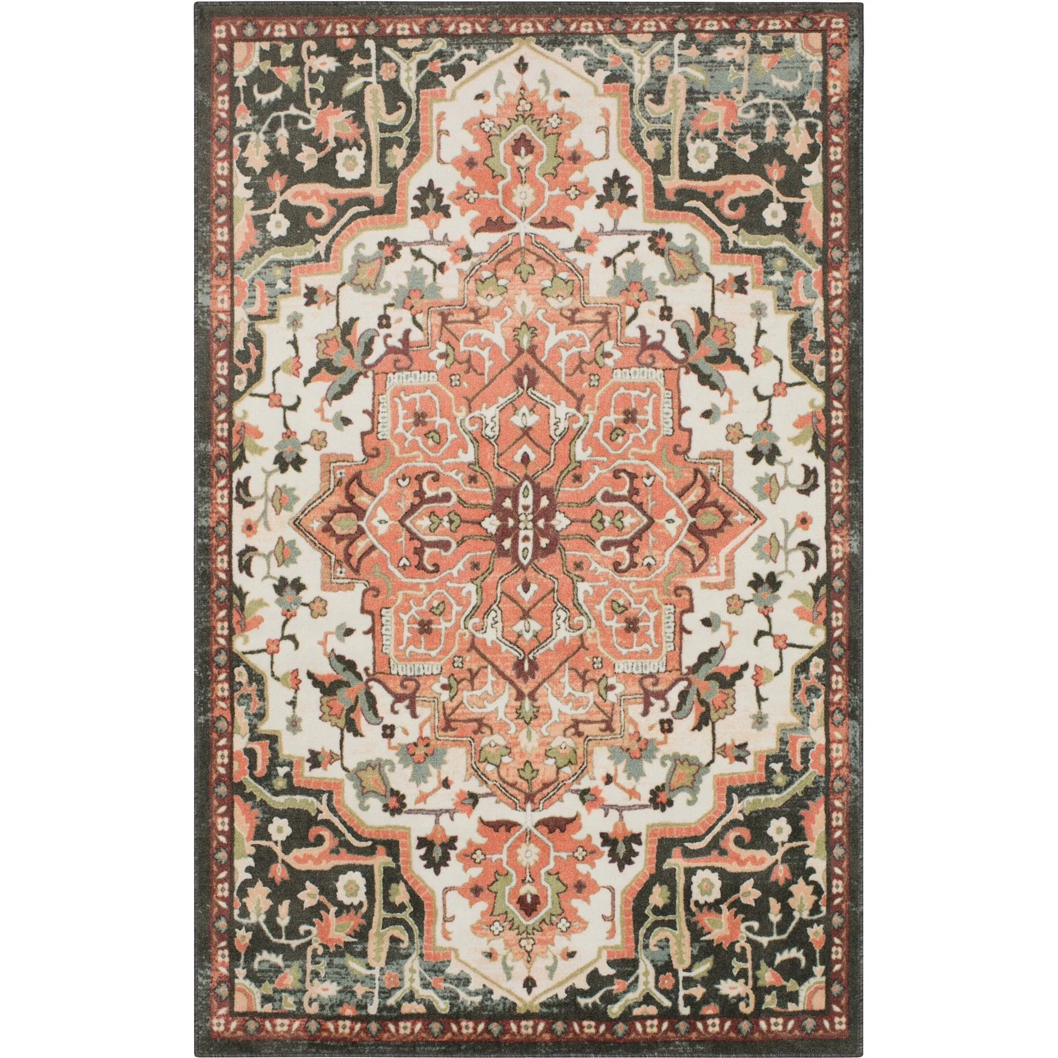 Mohawk Home Emiko Traditional Ornamental Medallion Area Rug