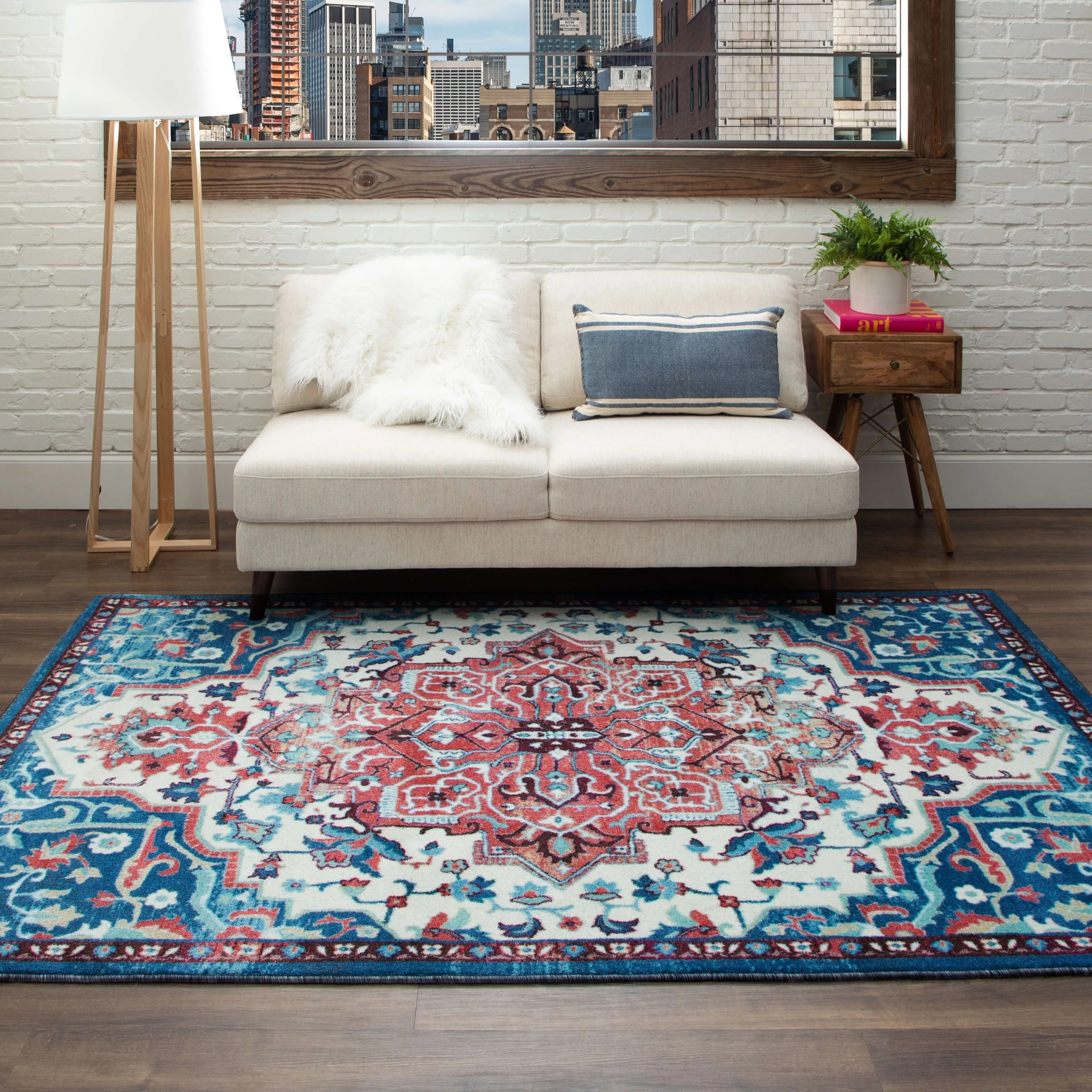 Mohawk Home Emiko Traditional Ornamental Medallion Area Rug
