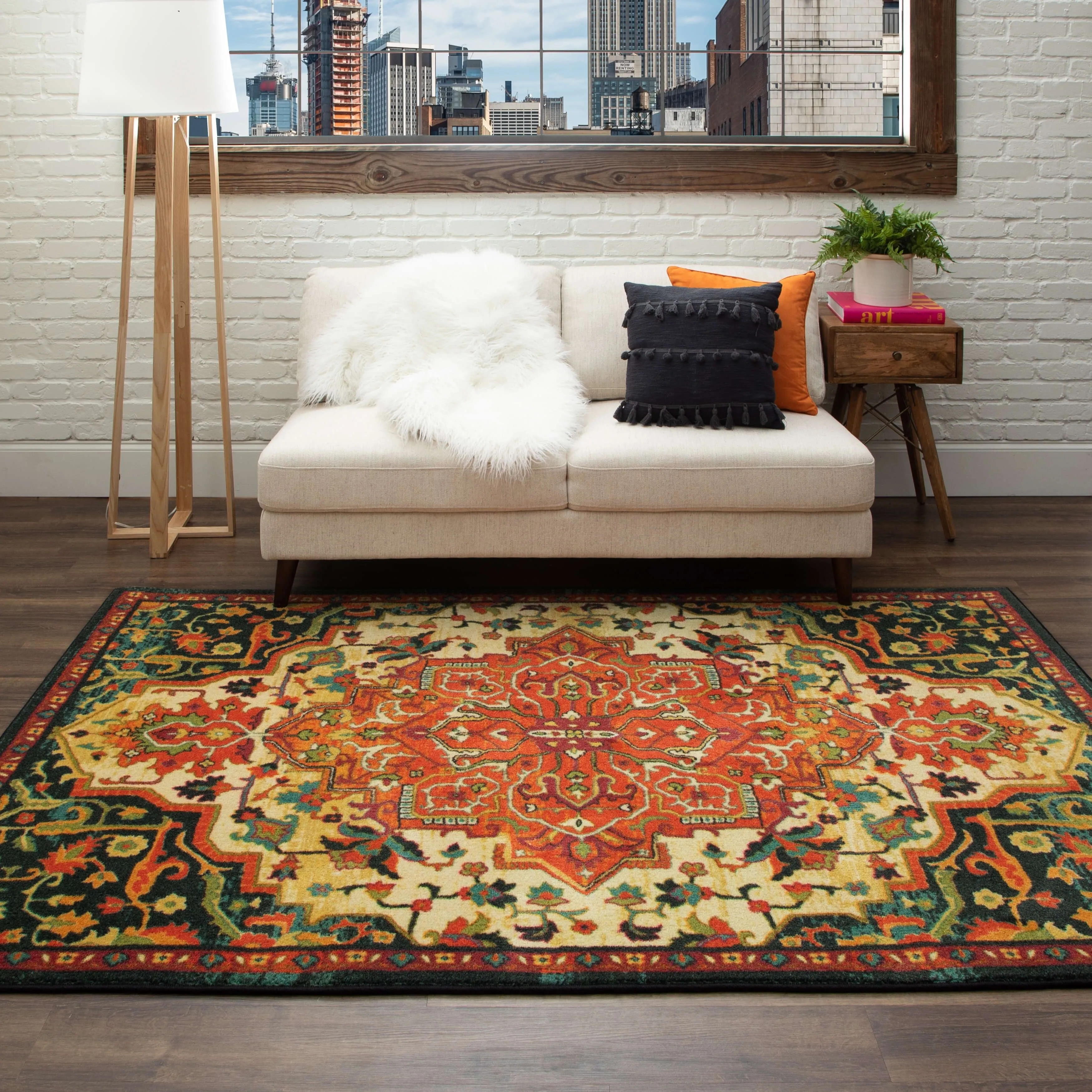 Mohawk Home Emiko Traditional Ornamental Medallion Area Rug