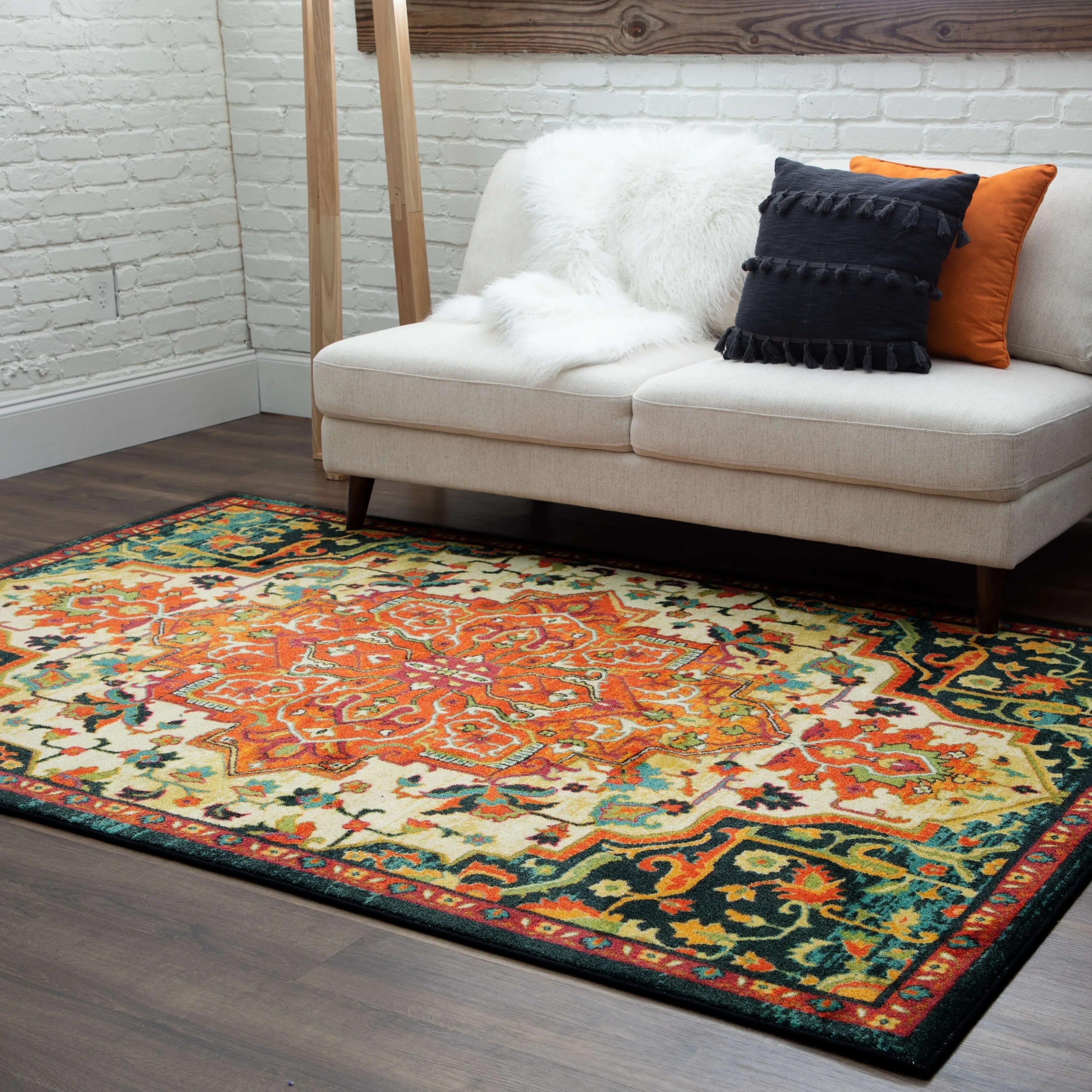 Mohawk Home Emiko Traditional Ornamental Medallion Area Rug