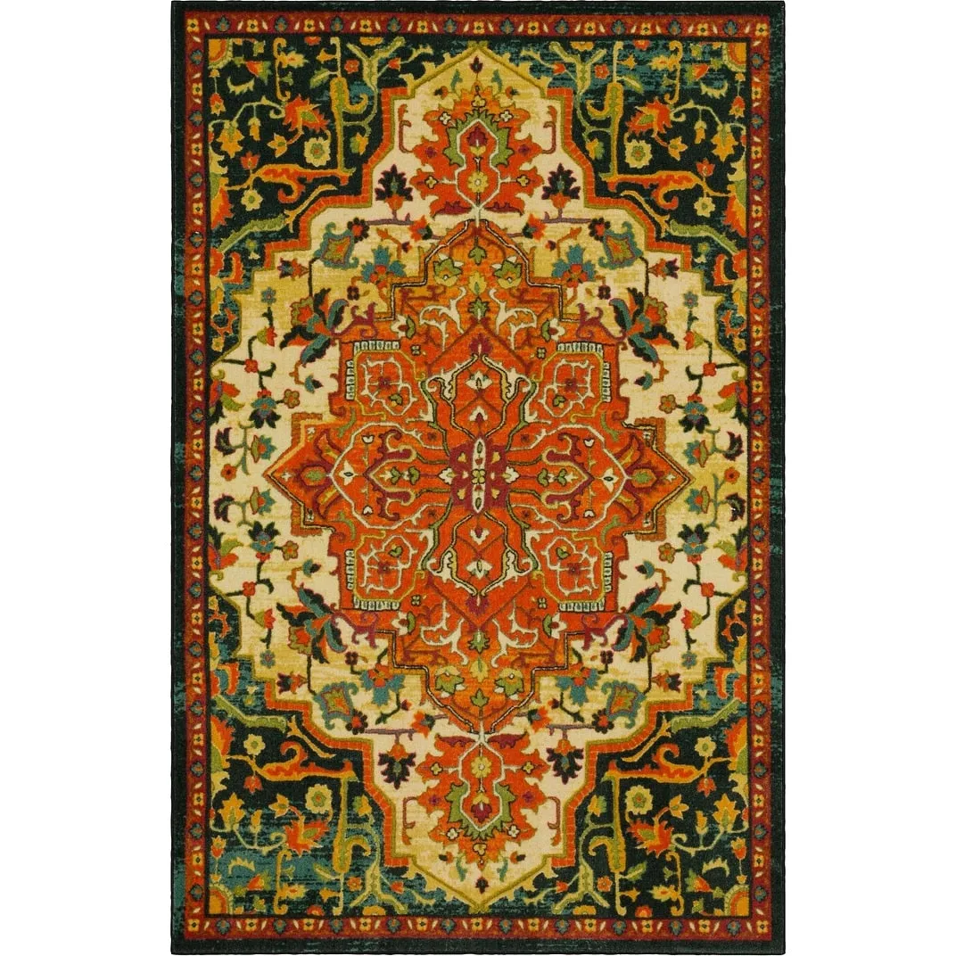 Mohawk Home Emiko Traditional Ornamental Medallion Area Rug