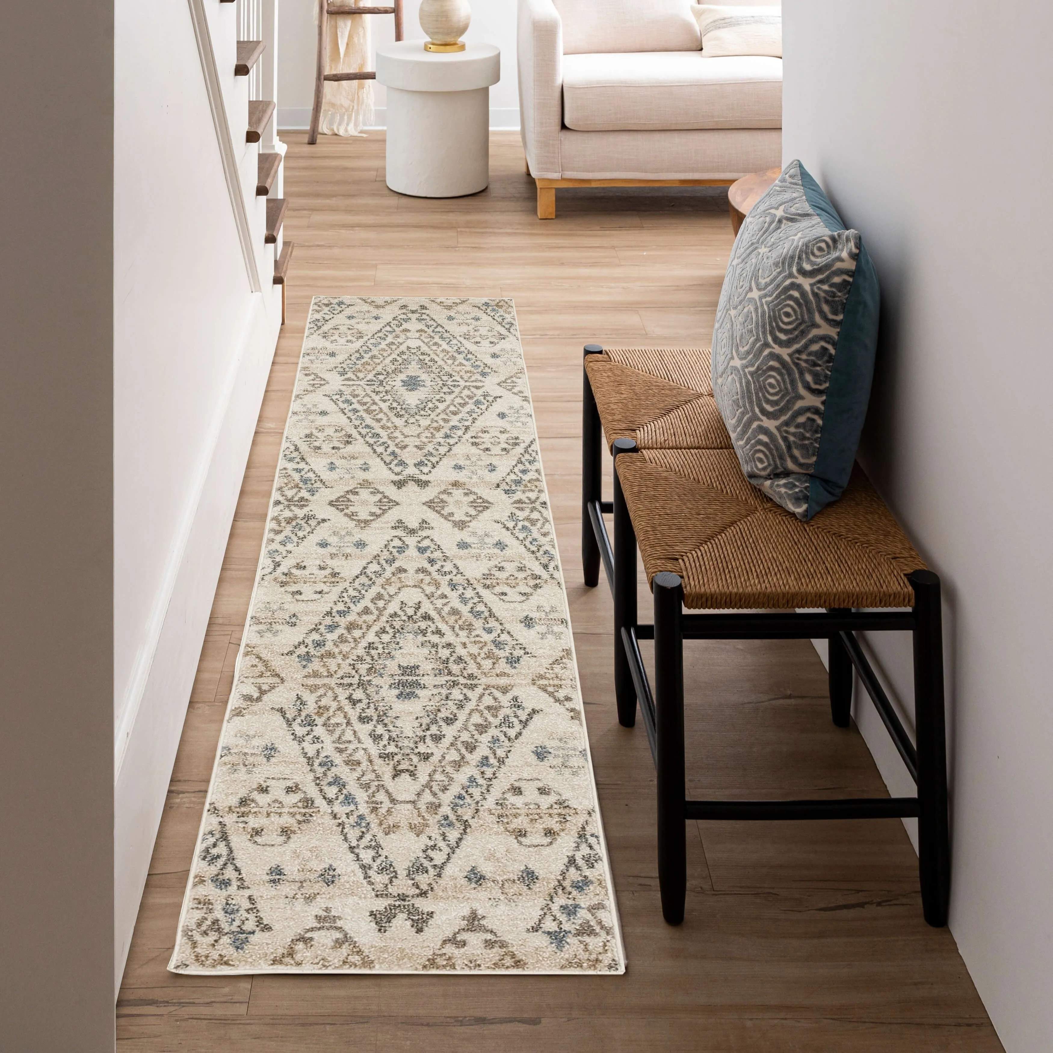 Mohawk Home Fleming Southwestern Striped Medallion Area Rug