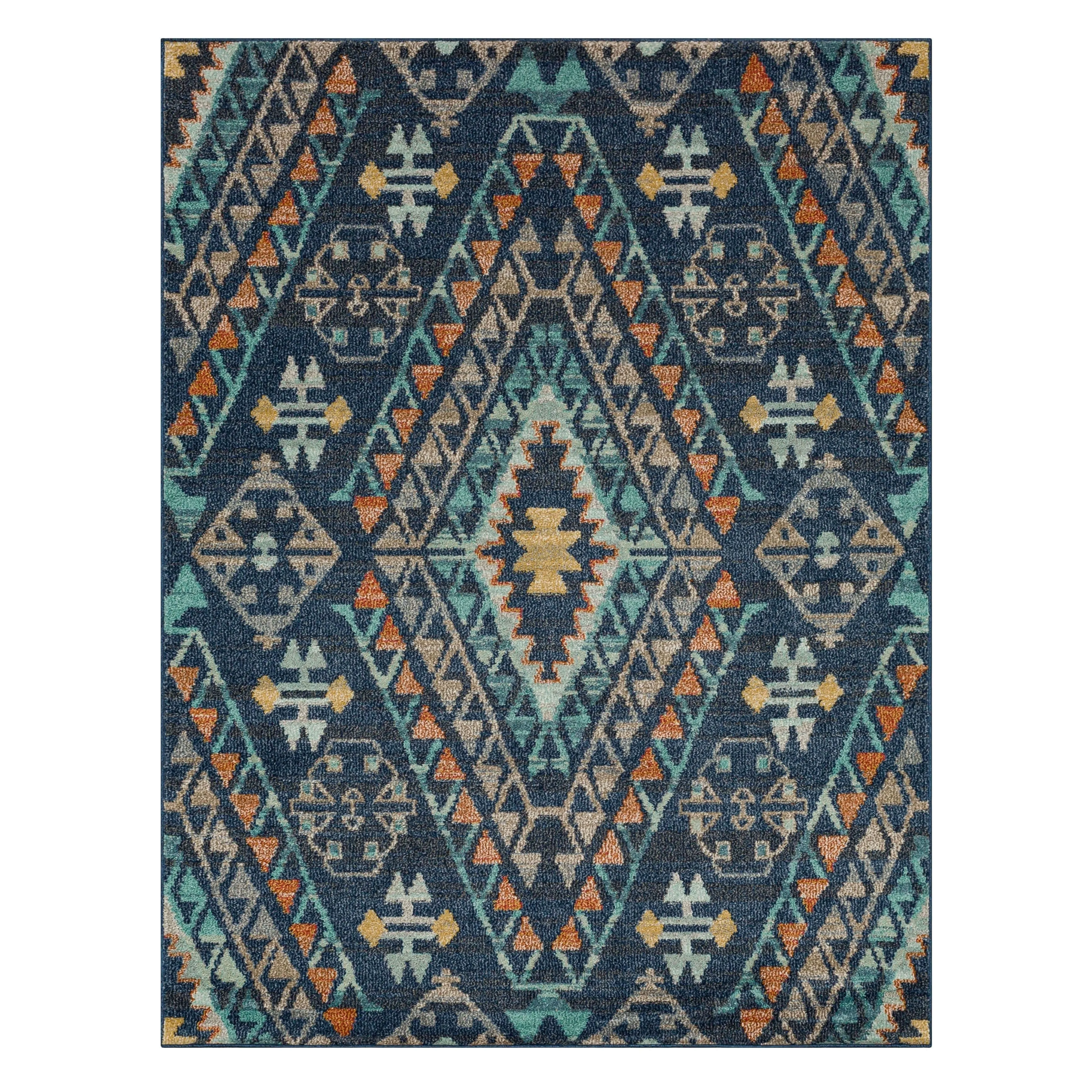 Mohawk Home Fleming Southwestern Striped Medallion Area Rug