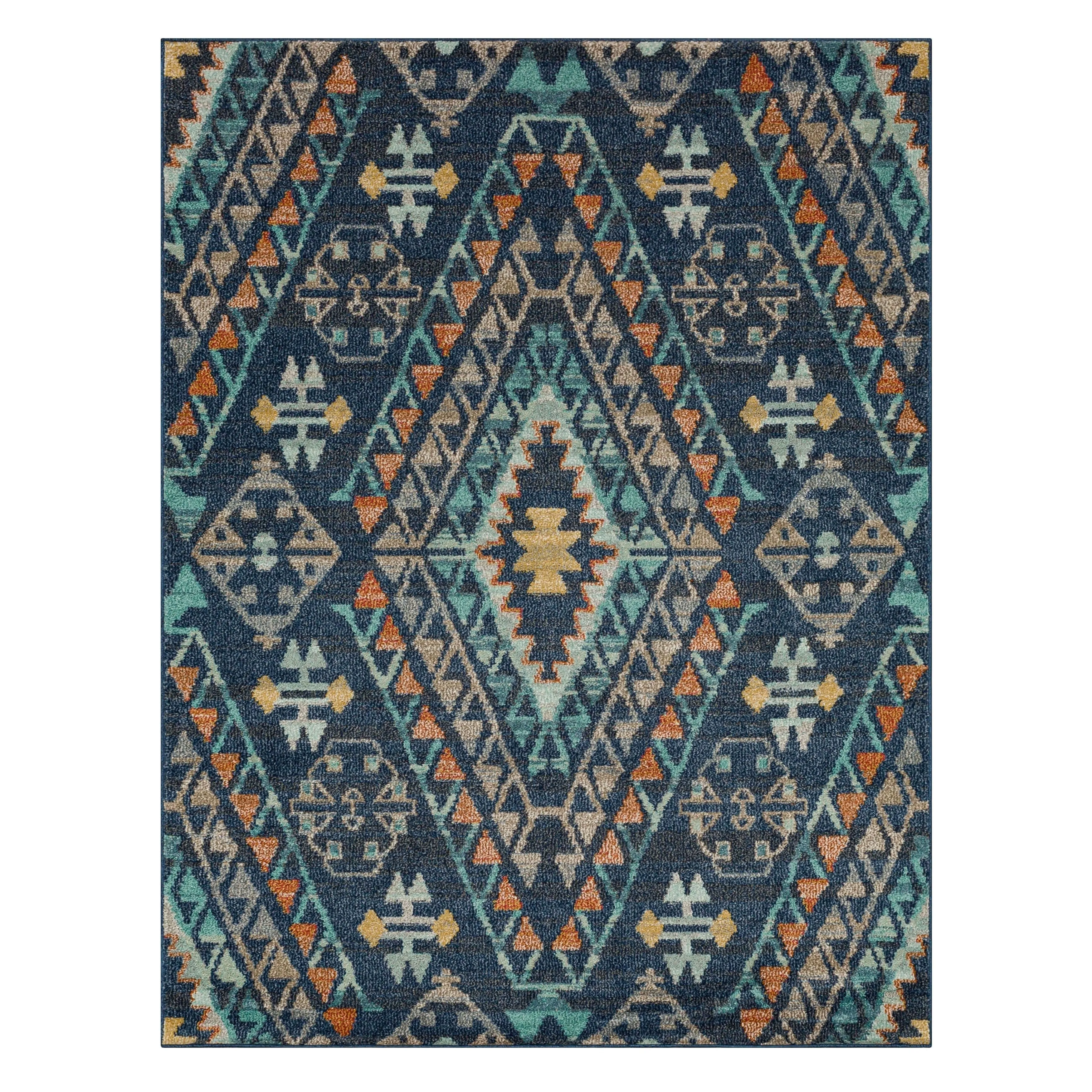 Mohawk Home Fleming Southwestern Striped Medallion Area Rug