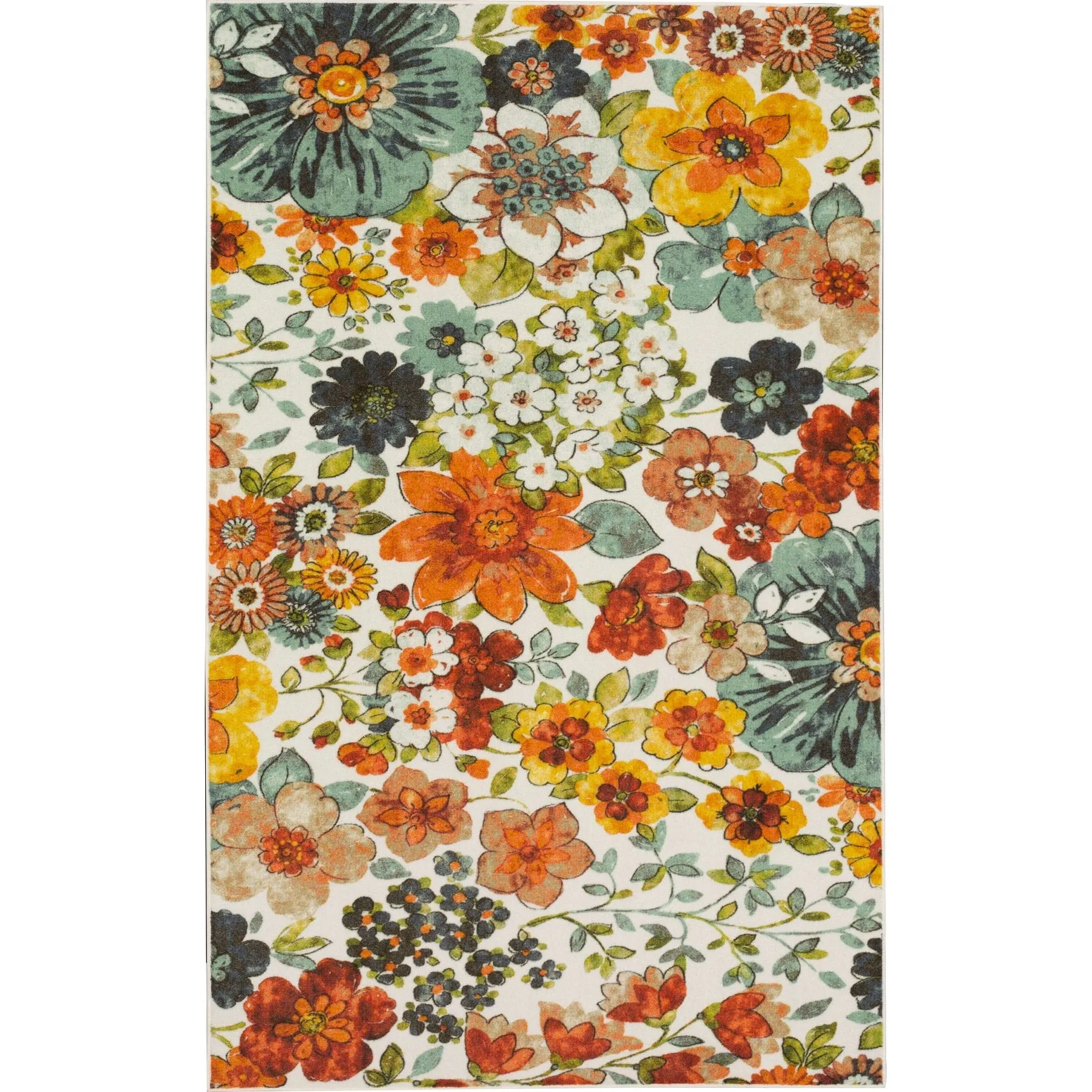 Mohawk Home Floral Blossoms Kids Area Rug