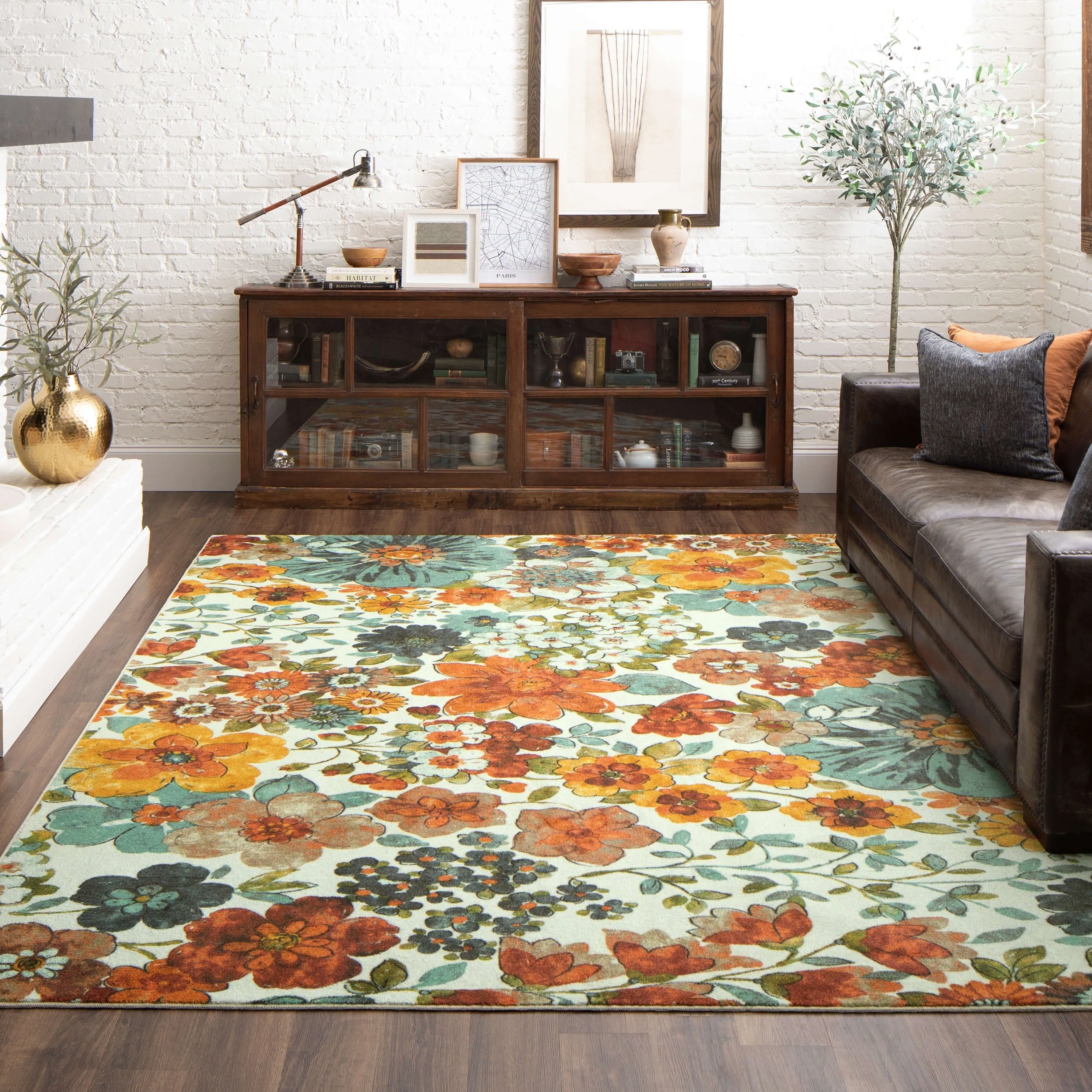 Mohawk Home Floral Blossoms Kids Area Rug