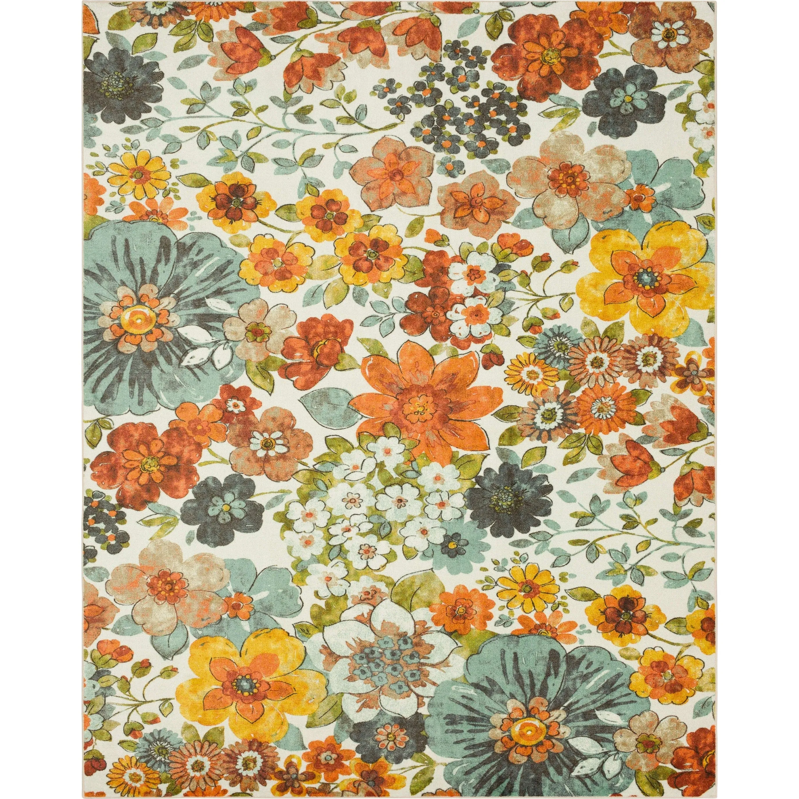 Mohawk Home Floral Blossoms Kids Area Rug