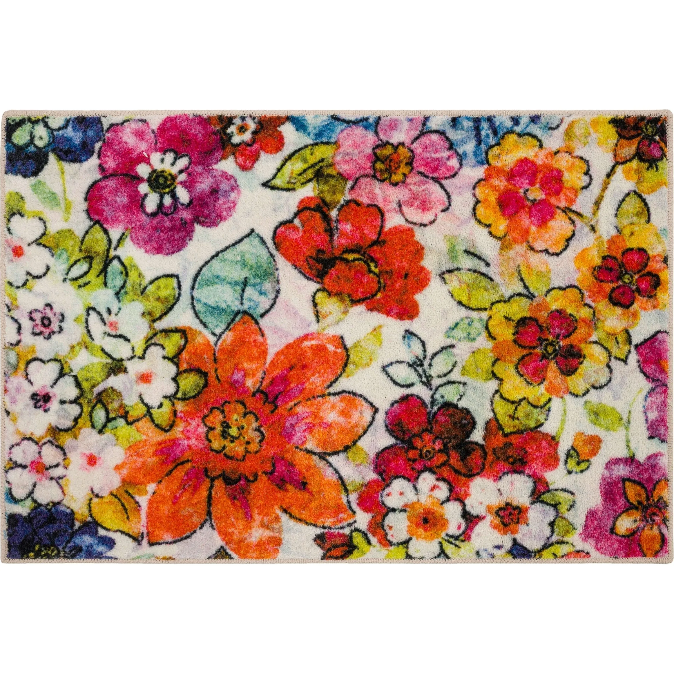 Mohawk Home Floral Blossoms Kids Area Rug