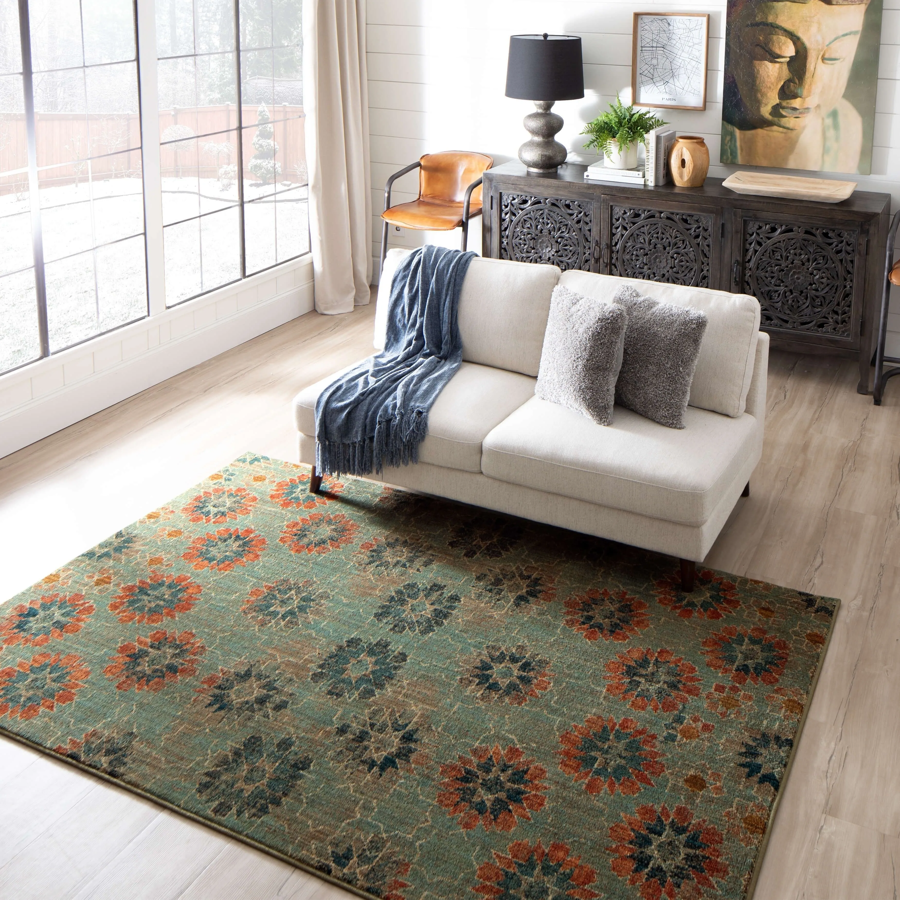 Mohawk Home In Bloom Woven Area Rug