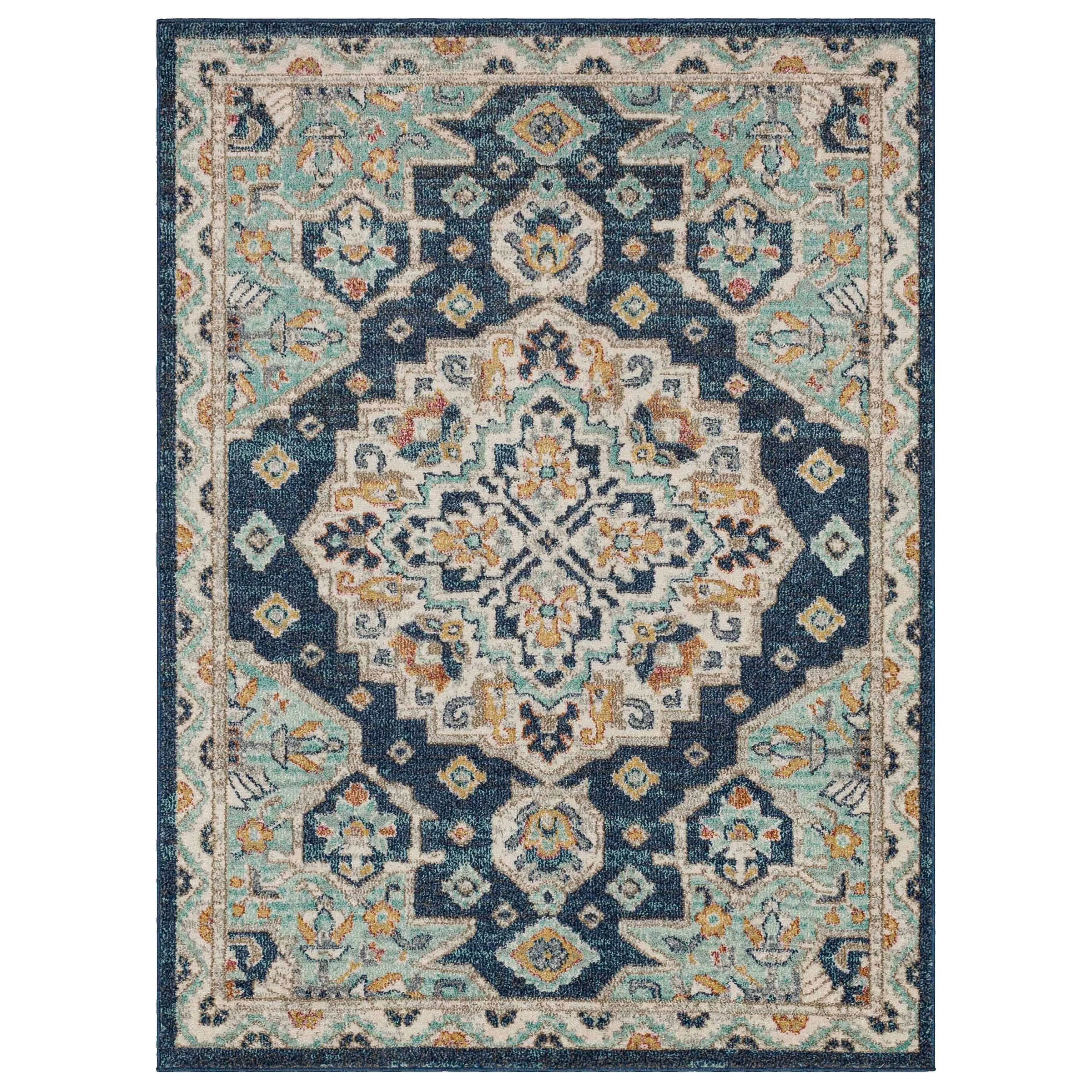 Mohawk Home Laughton Traditional Medallion Area Rug