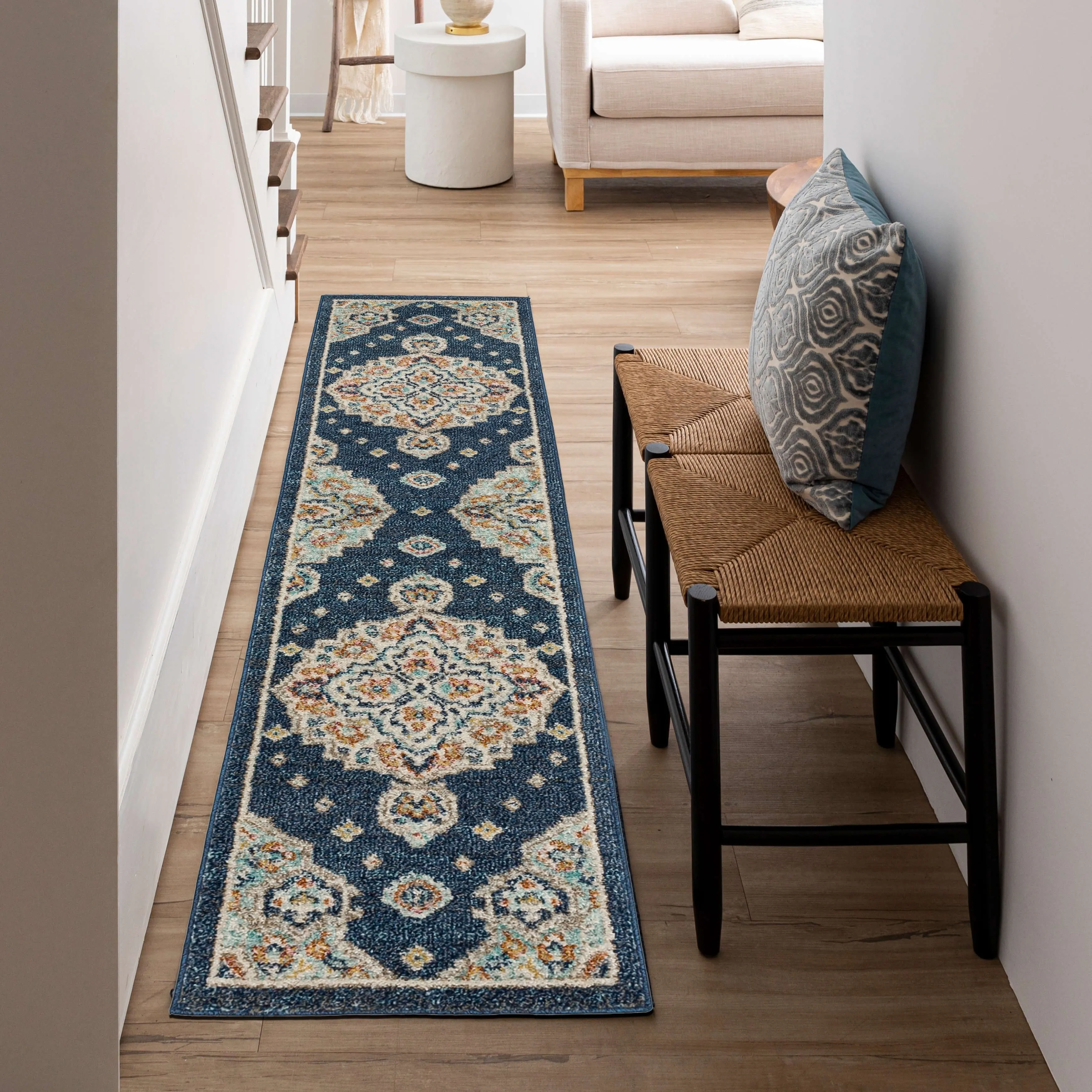 Mohawk Home Laughton Traditional Medallion Area Rug