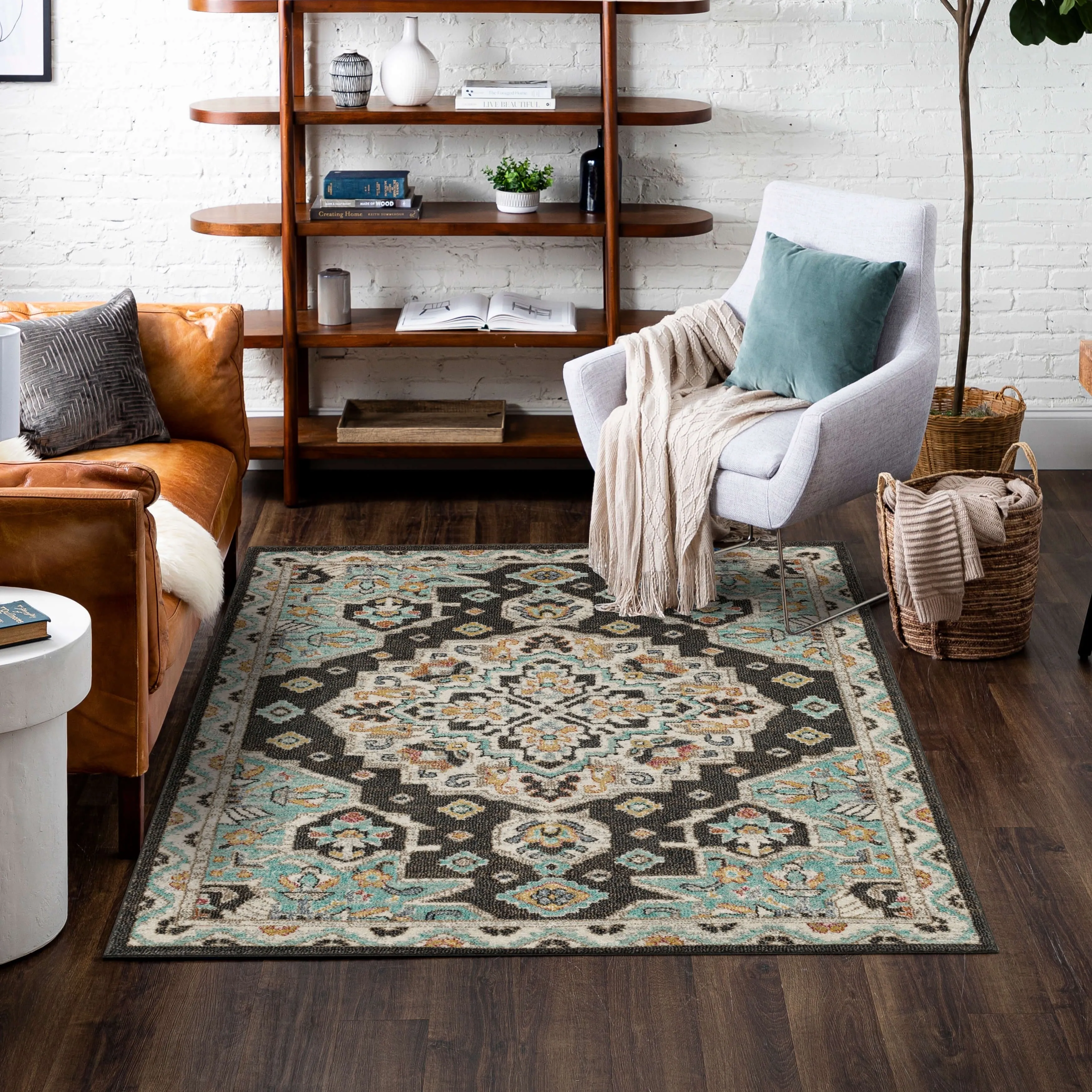 Mohawk Home Laughton Traditional Medallion Area Rug