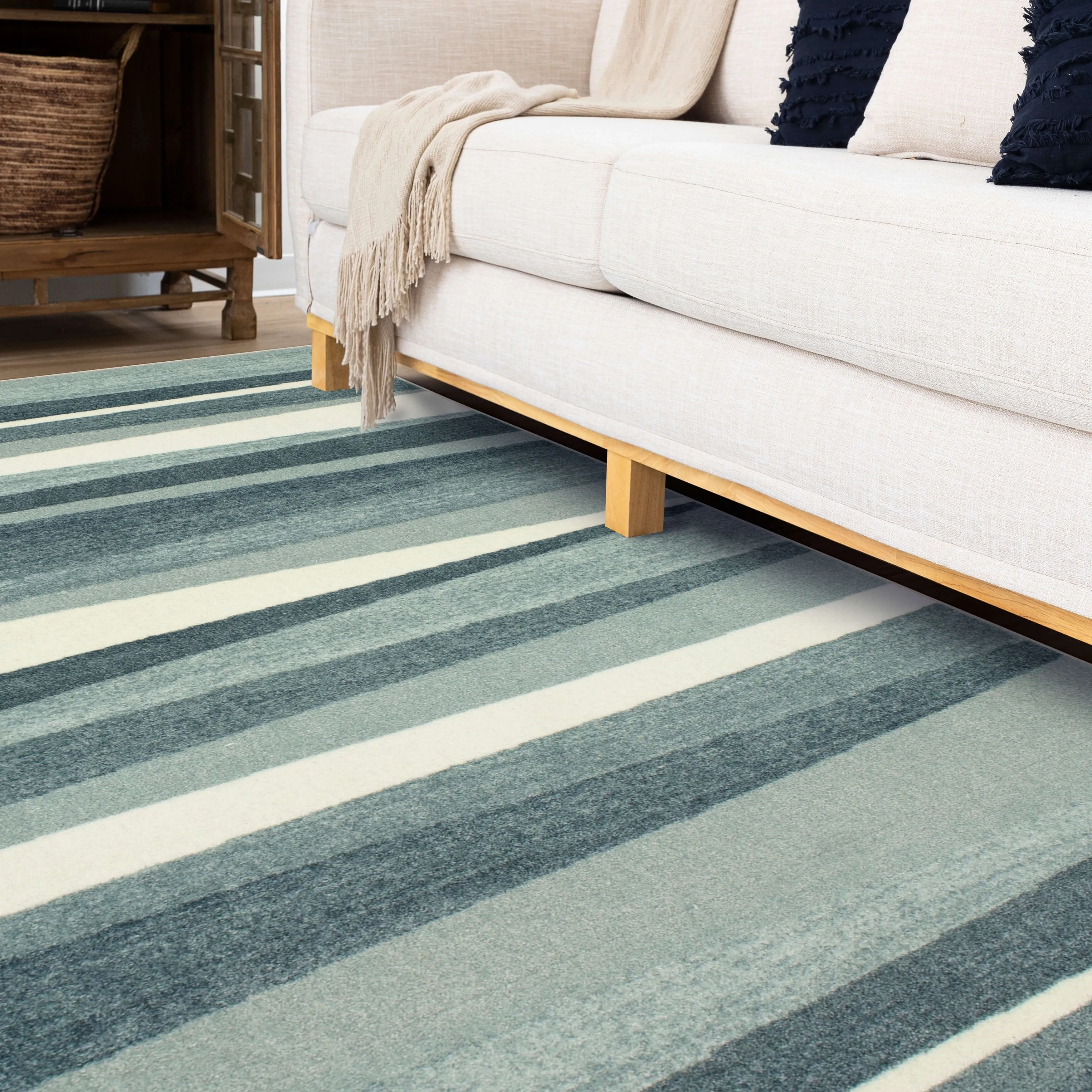 Mohawk Home Mayan Sunset Sierra Multicolor Stripe Area Rug