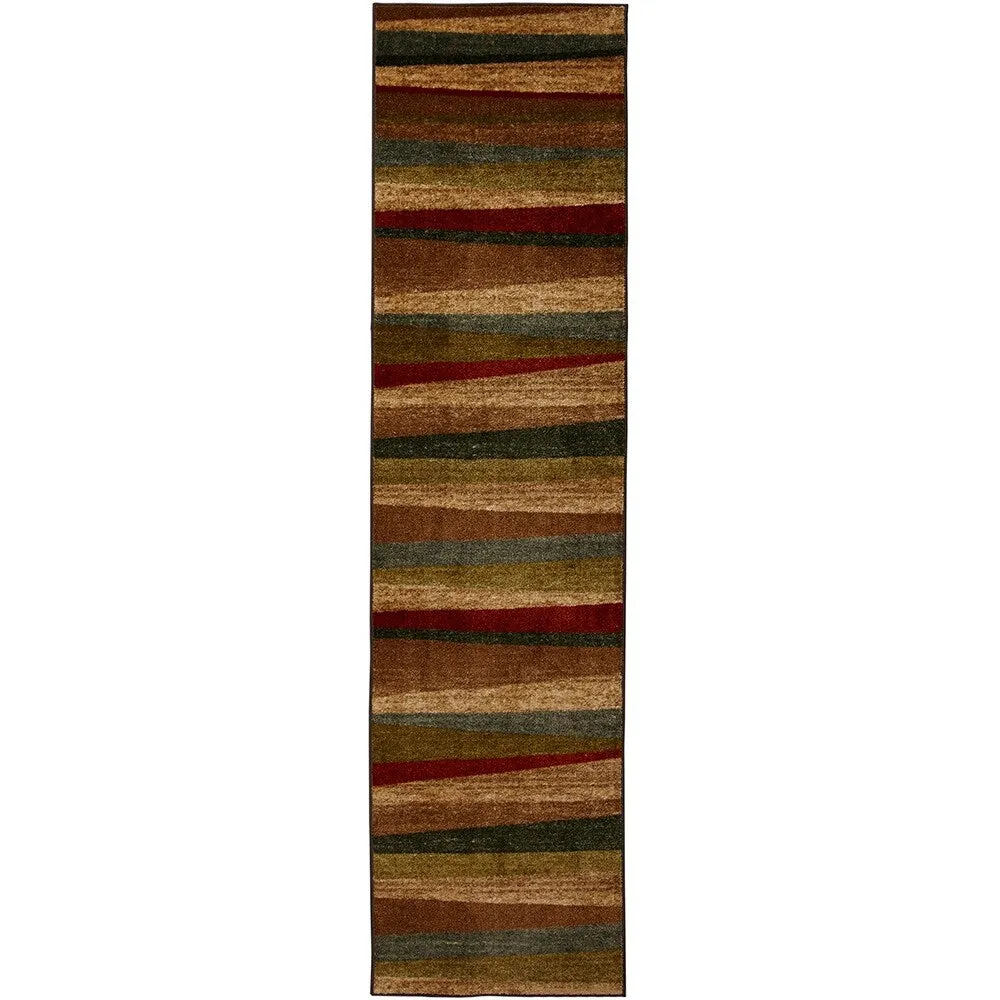 Mohawk Home Mayan Sunset Sierra Multicolor Stripe Area Rug