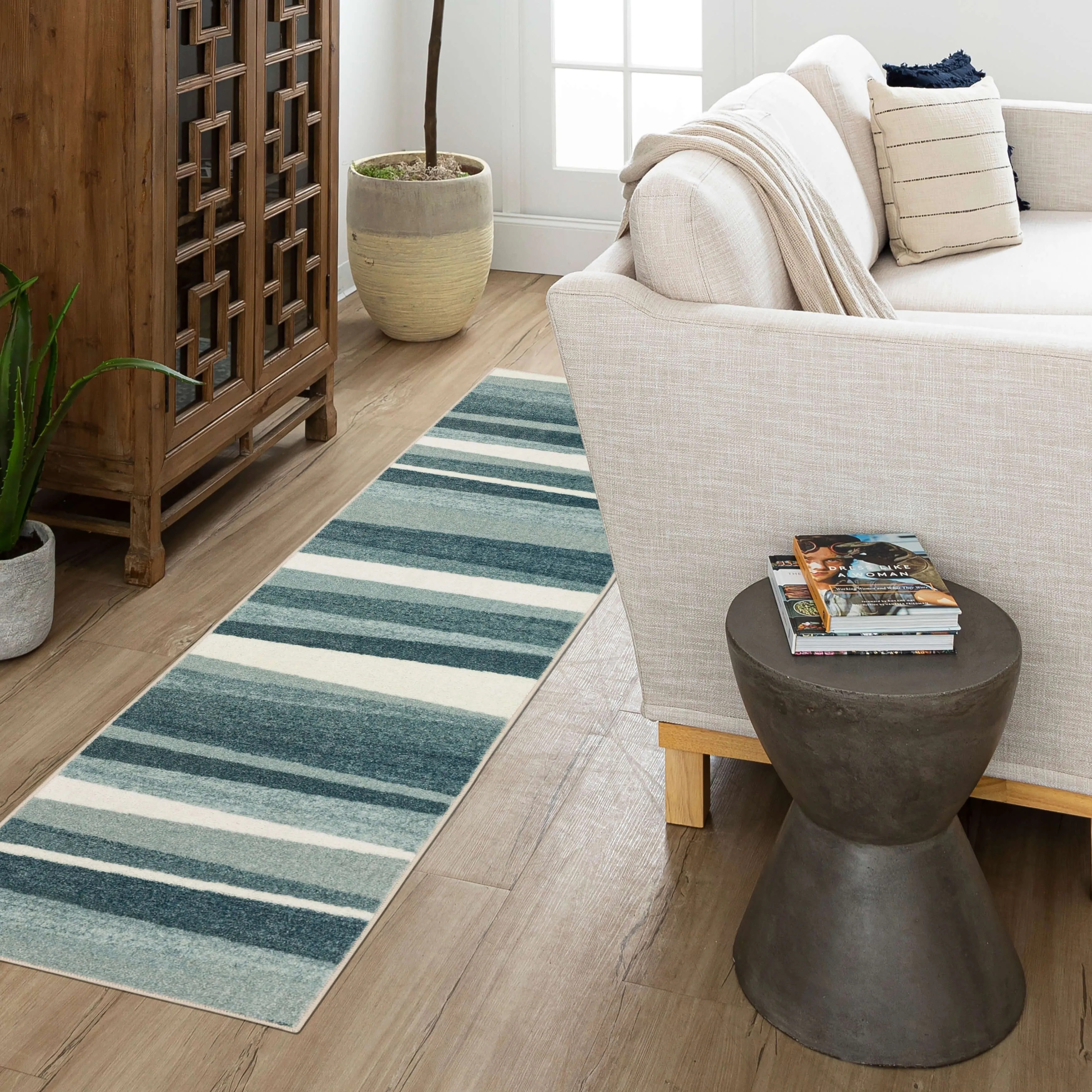 Mohawk Home Mayan Sunset Sierra Multicolor Stripe Area Rug