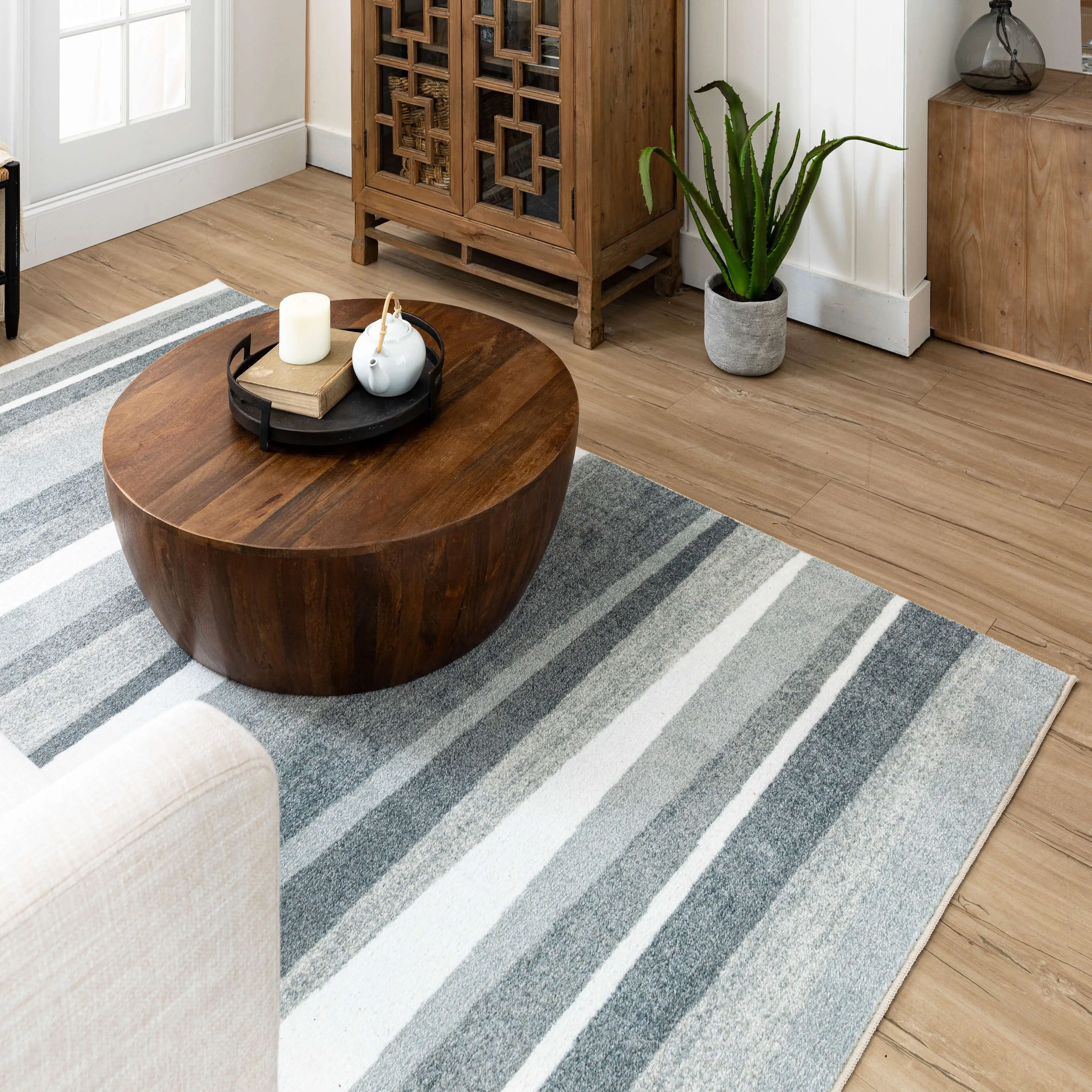 Mohawk Home Mayan Sunset Sierra Multicolor Stripe Area Rug