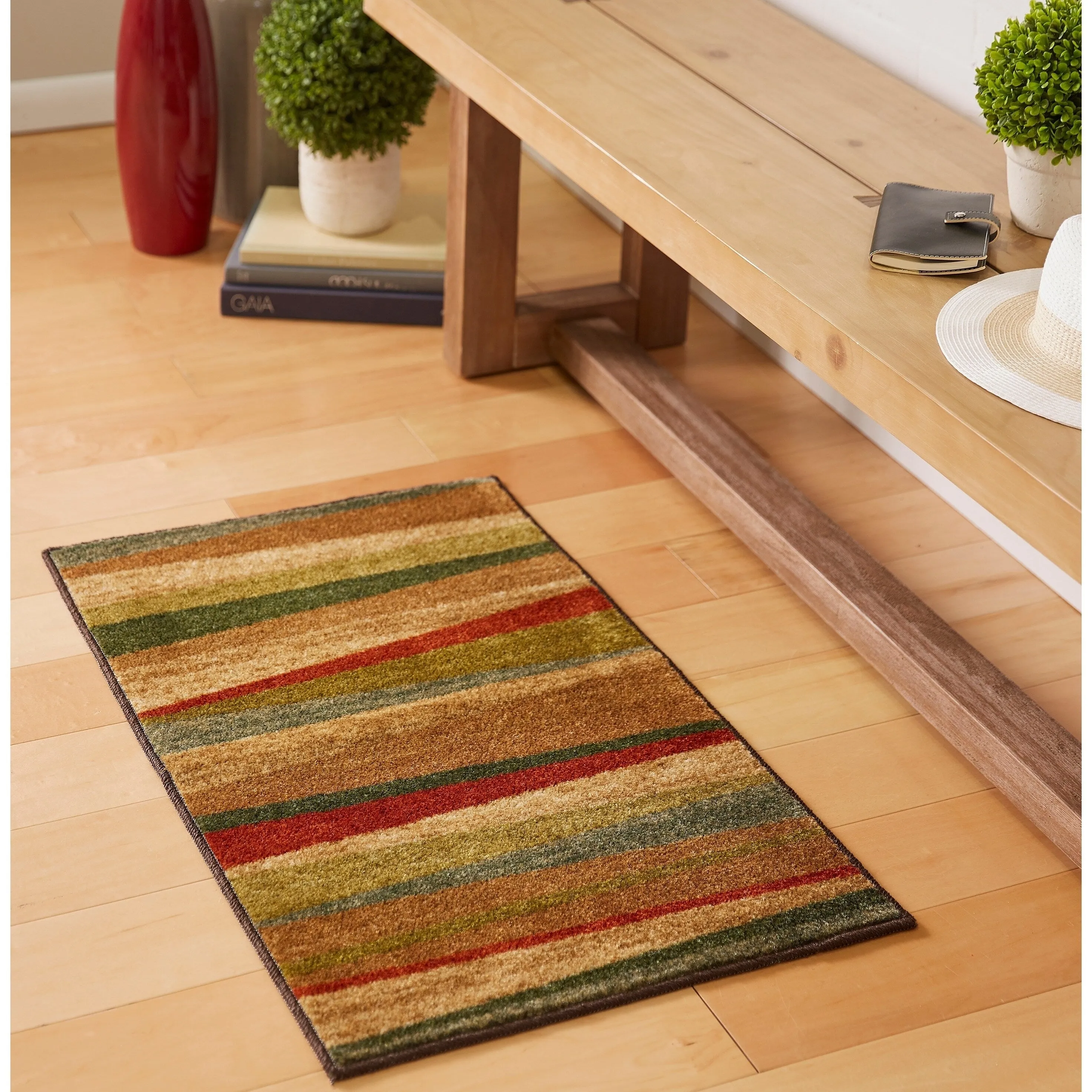 Mohawk Home Mayan Sunset Sierra Multicolor Stripe Area Rug