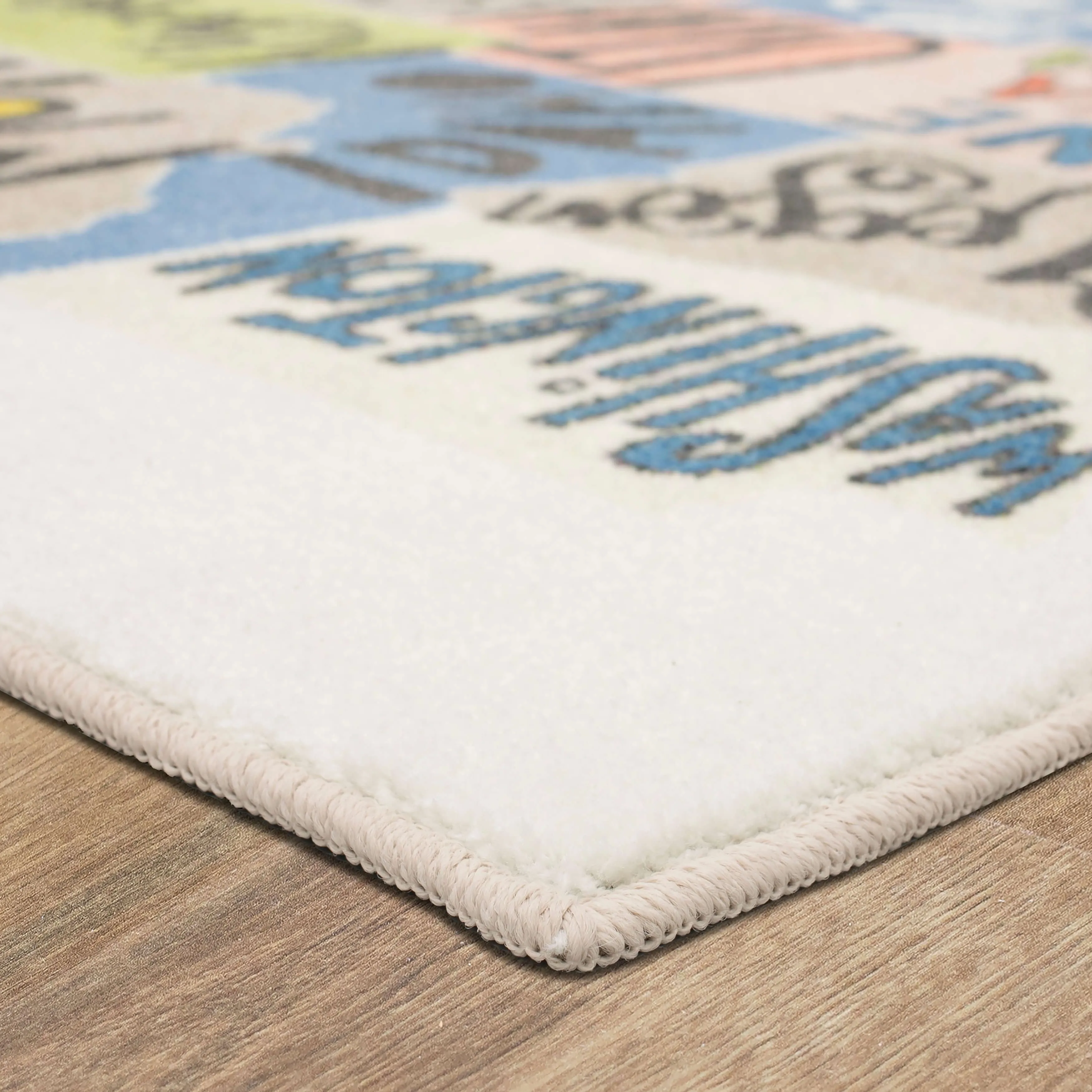 Mohawk Home United States Map Educational Kids' Area Rug
