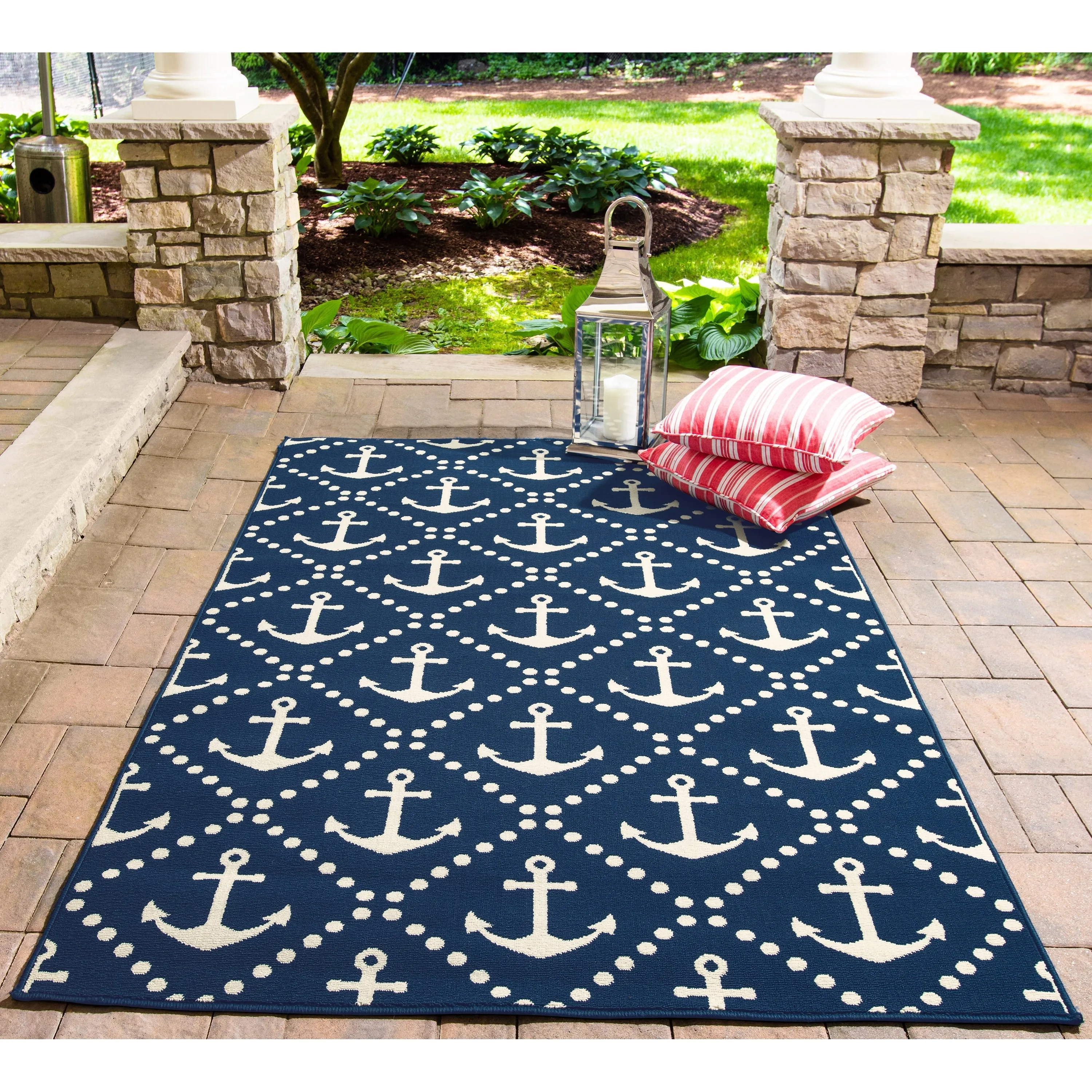 Momeni Baja Anchors Indoor Outdoor Rug
