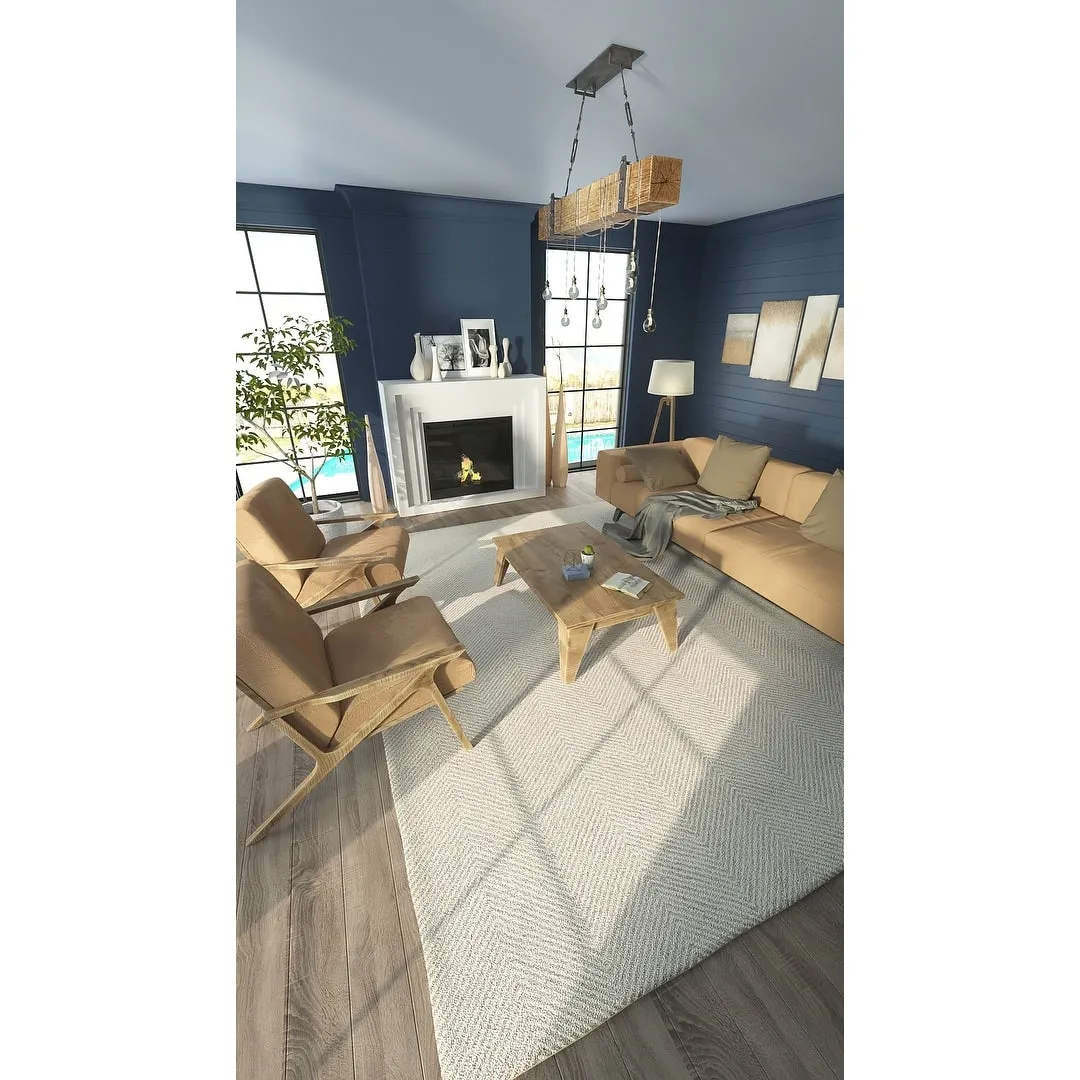 Momeni Charles Hand-tufted Wool Chevron Pattern Area Rug