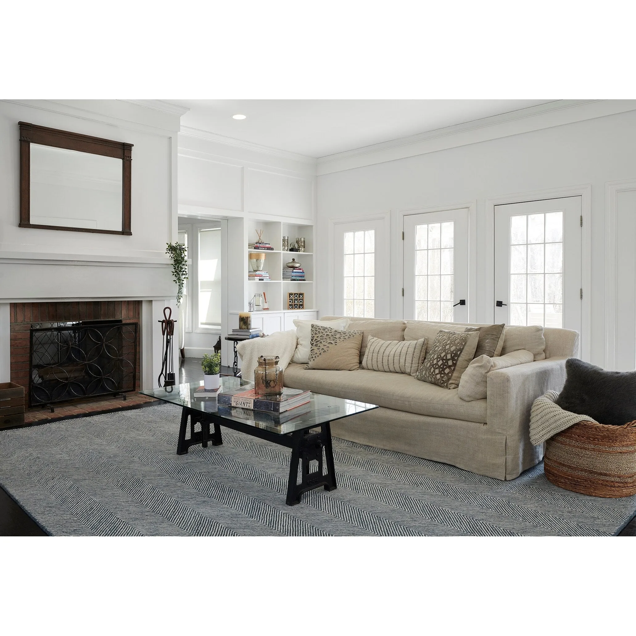 Momeni Charles Hand-tufted Wool Chevron Pattern Area Rug