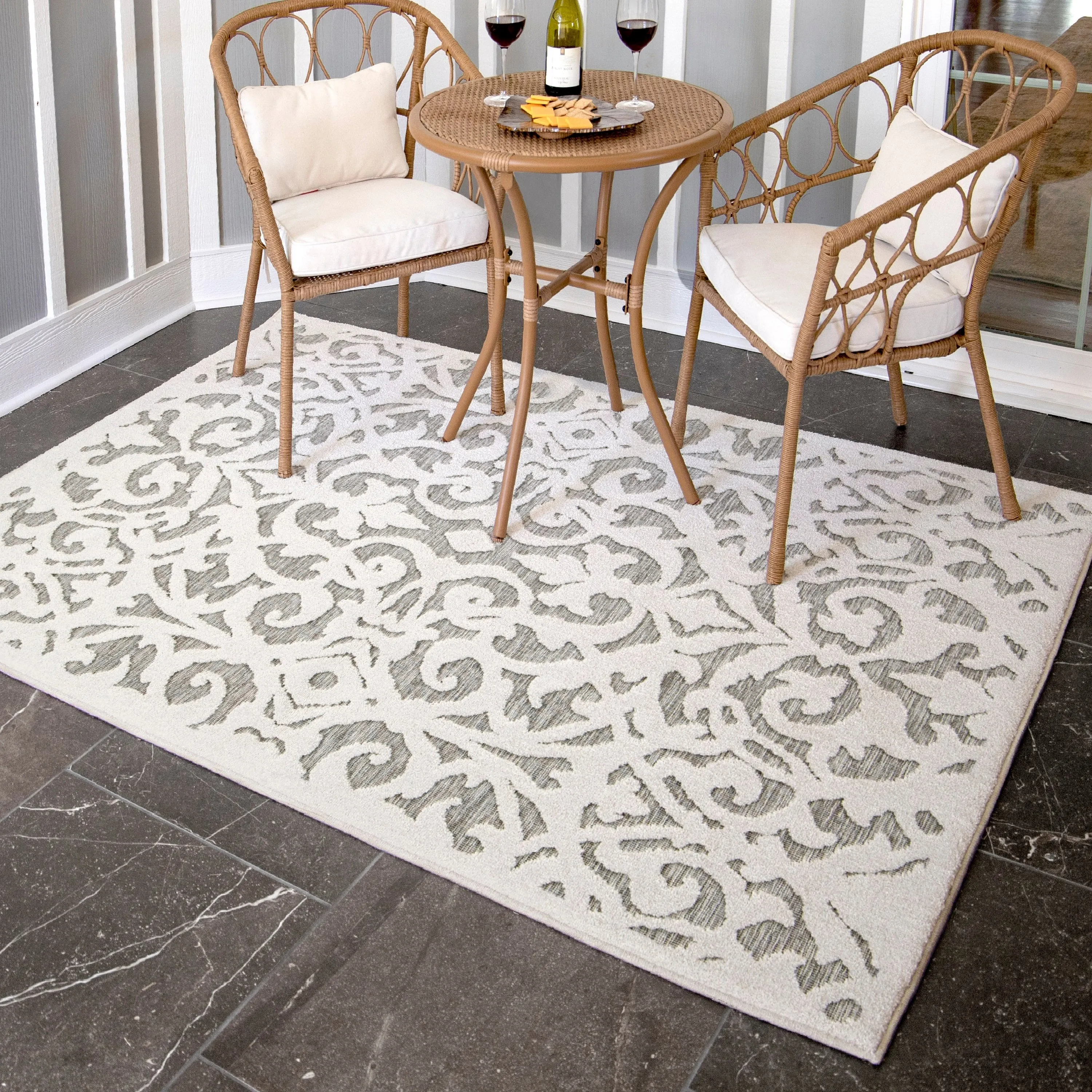 My Texas House Lady Bird High Low Indoor Outdoor Area Rug